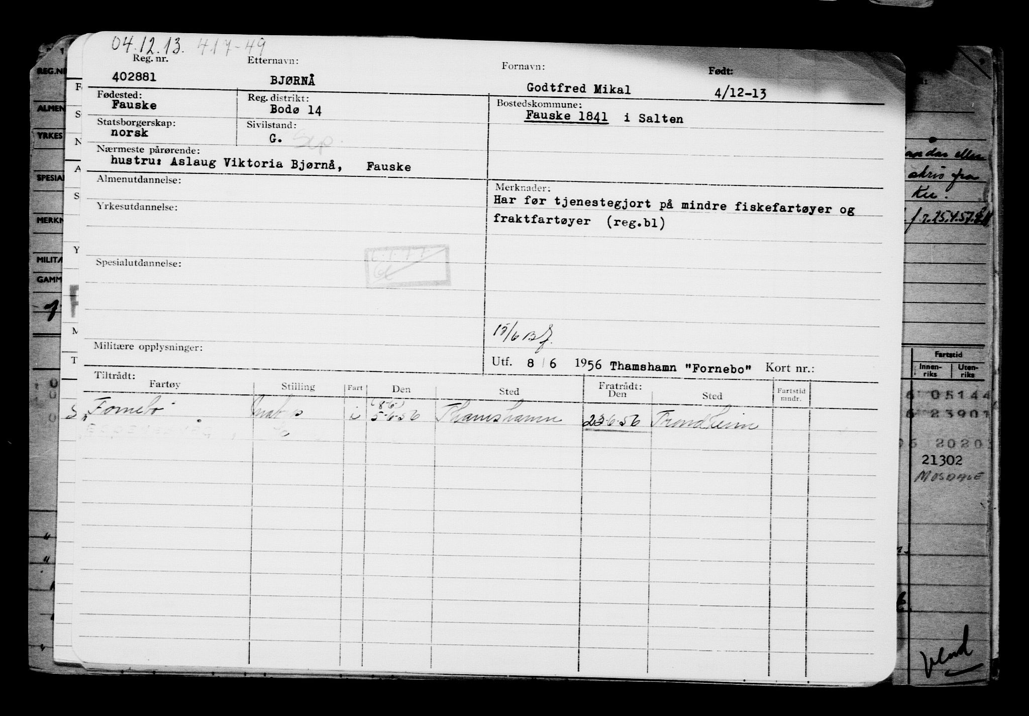 Direktoratet for sjømenn, AV/RA-S-3545/G/Gb/L0117: Hovedkort, 1913-1914, p. 29