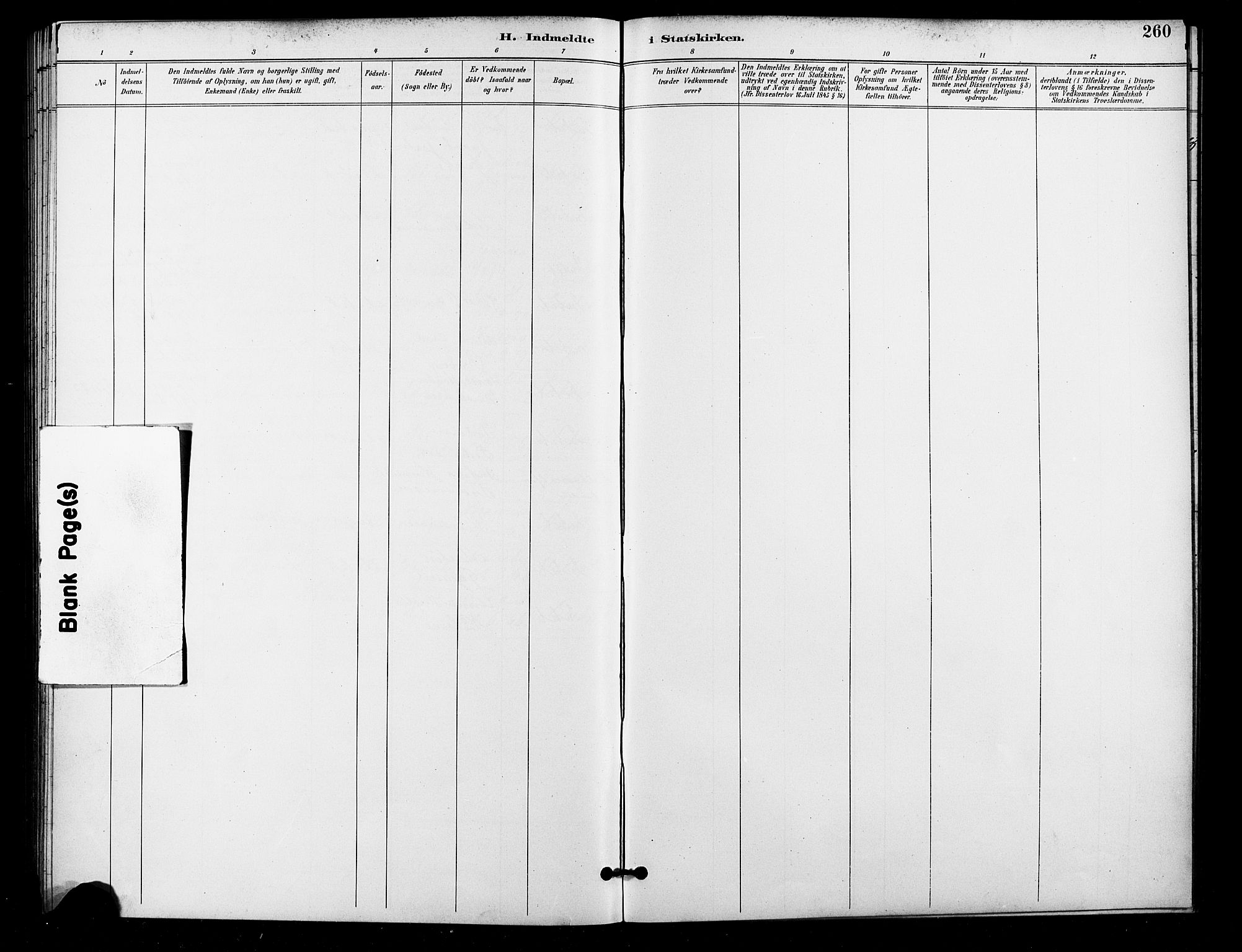 Grønland prestekontor Kirkebøker, AV/SAO-A-10848/F/Fa/L0011: Parish register (official) no. 11, 1892-1907, p. 260