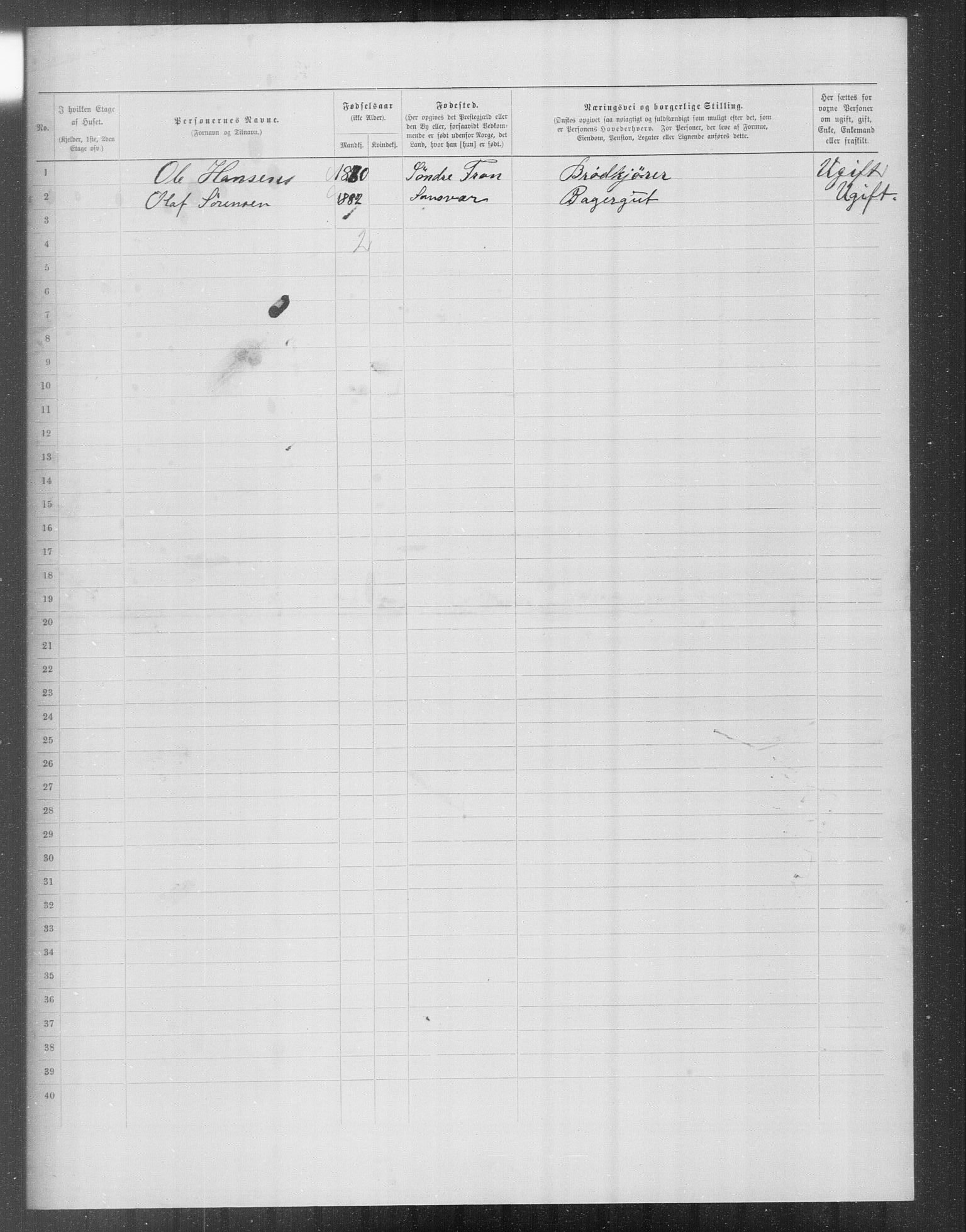 OBA, Municipal Census 1899 for Kristiania, 1899, p. 13516