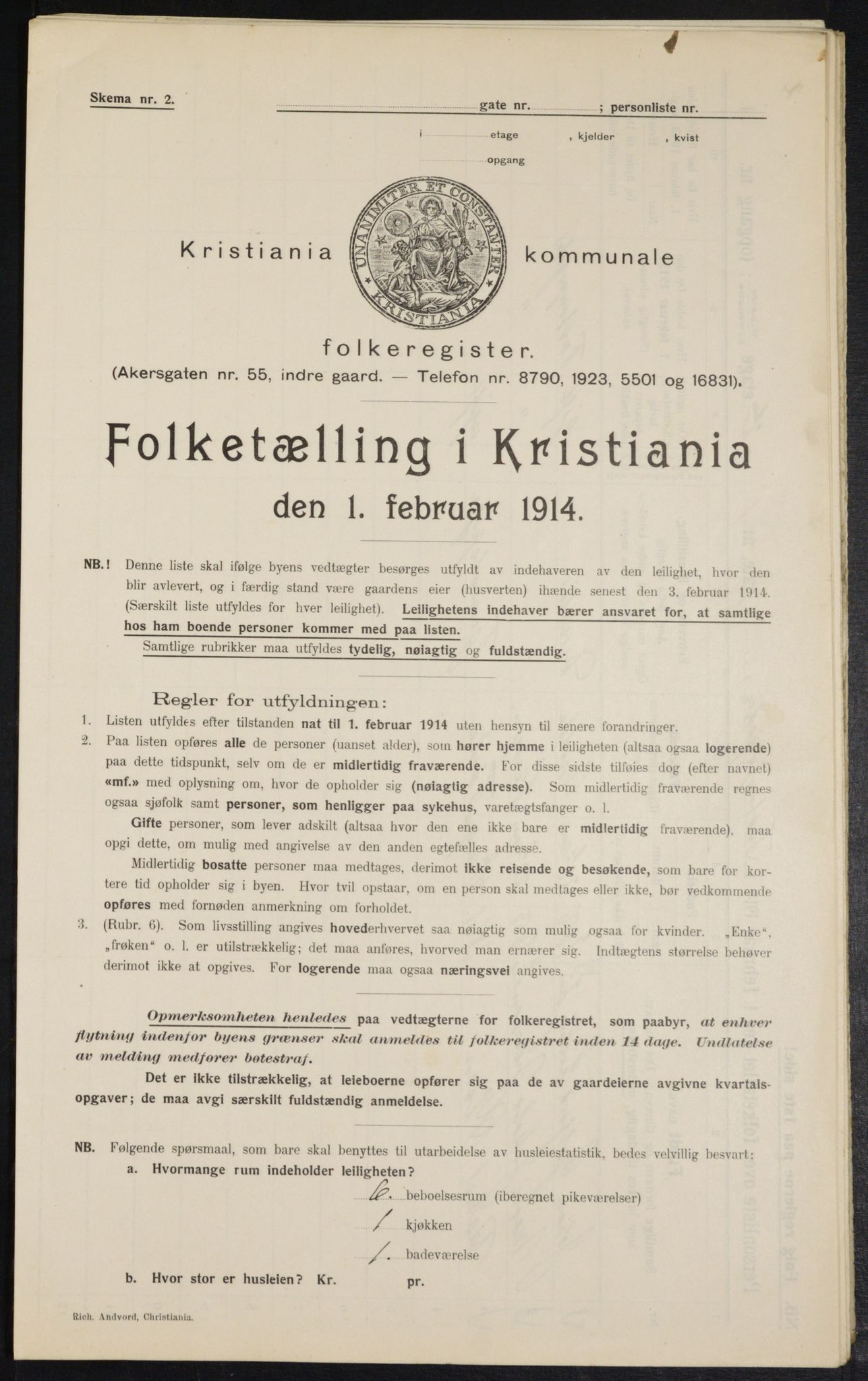 OBA, Municipal Census 1914 for Kristiania, 1914, p. 115967