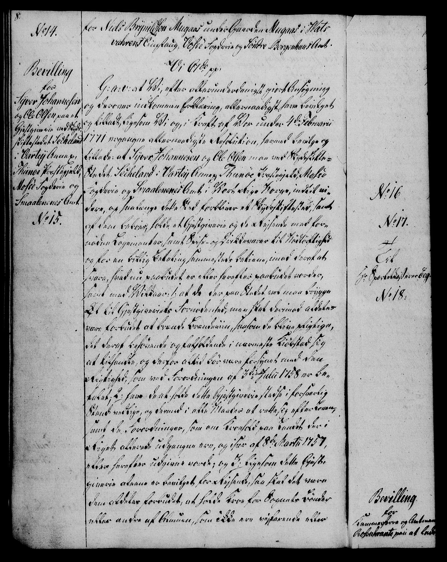 Rentekammeret, Kammerkanselliet, AV/RA-EA-3111/G/Gg/Gga/L0019: Norsk ekspedisjonsprotokoll med register (merket RK 53.19), 1807-1810, p. 8