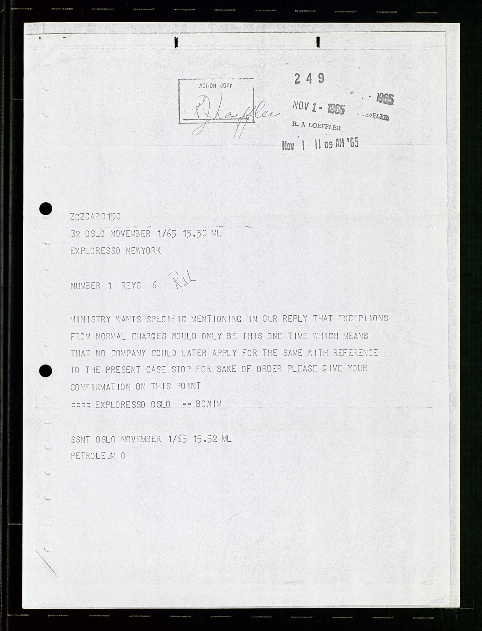 Pa 1512 - Esso Exploration and Production Norway Inc., AV/SAST-A-101917/E/Ea/L0021: Sak og korrespondanse, 1965-1974, p. 27