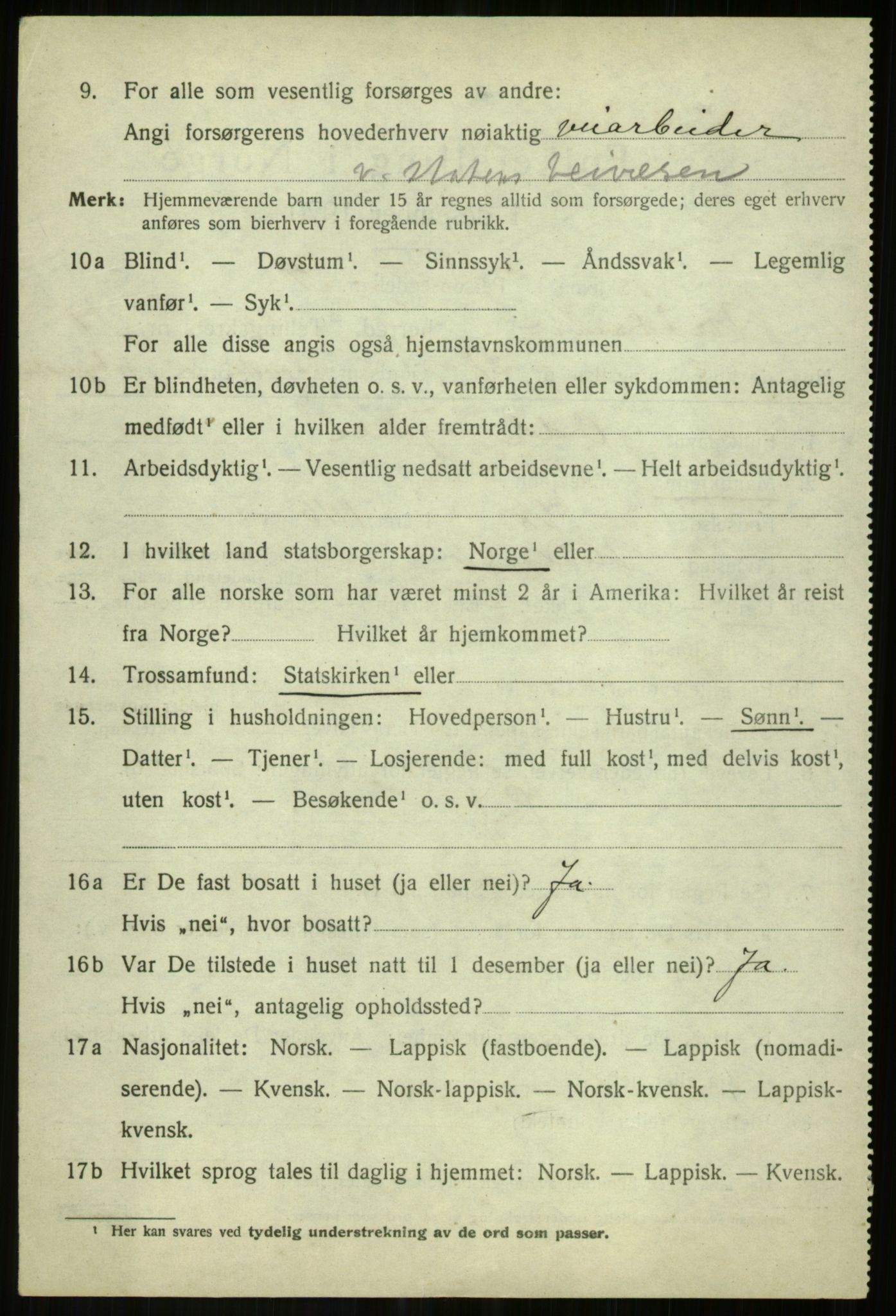 SATØ, 1920 census for Målselv, 1920, p. 9442