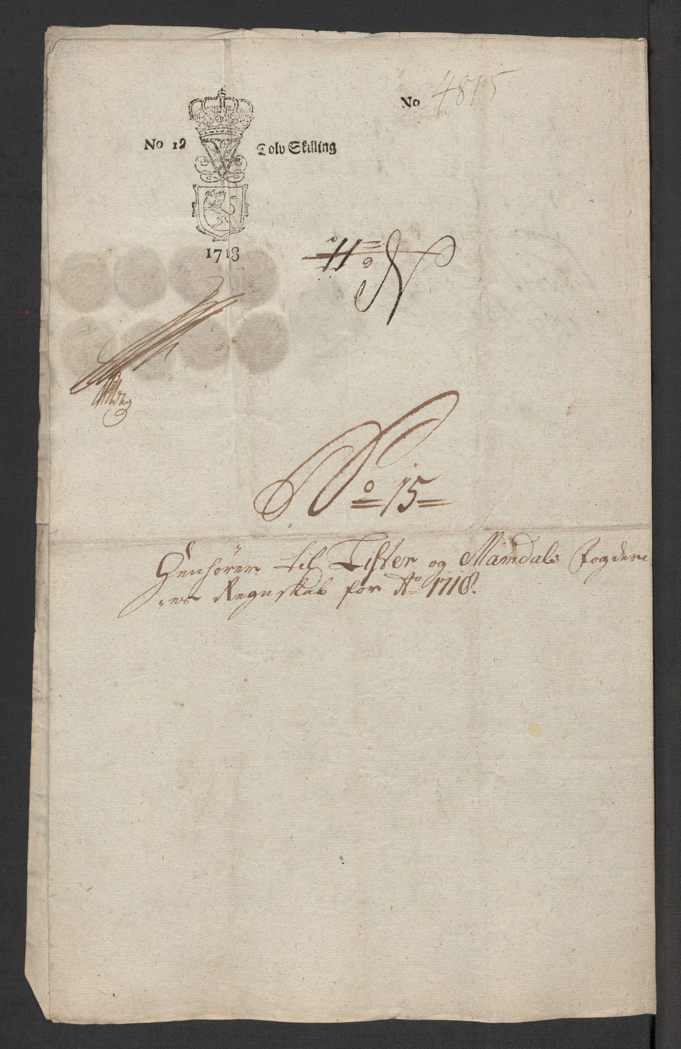 Rentekammeret inntil 1814, Reviderte regnskaper, Fogderegnskap, AV/RA-EA-4092/R43/L2563: Fogderegnskap Lista og Mandal, 1718, p. 230