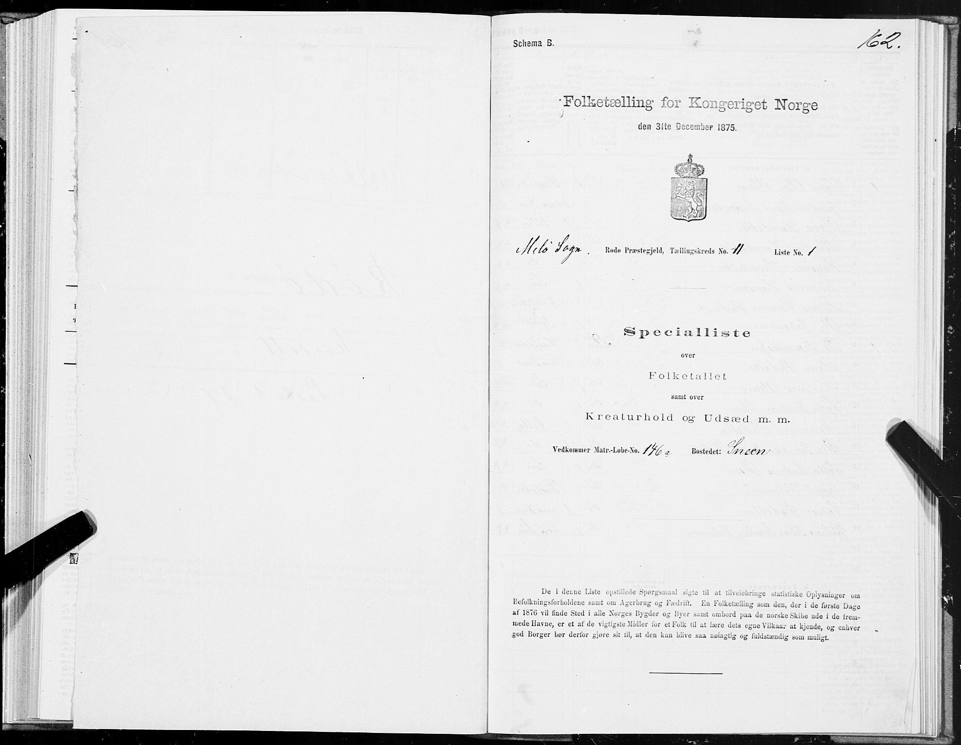 SAT, 1875 census for 1836P Rødøy, 1875, p. 5162