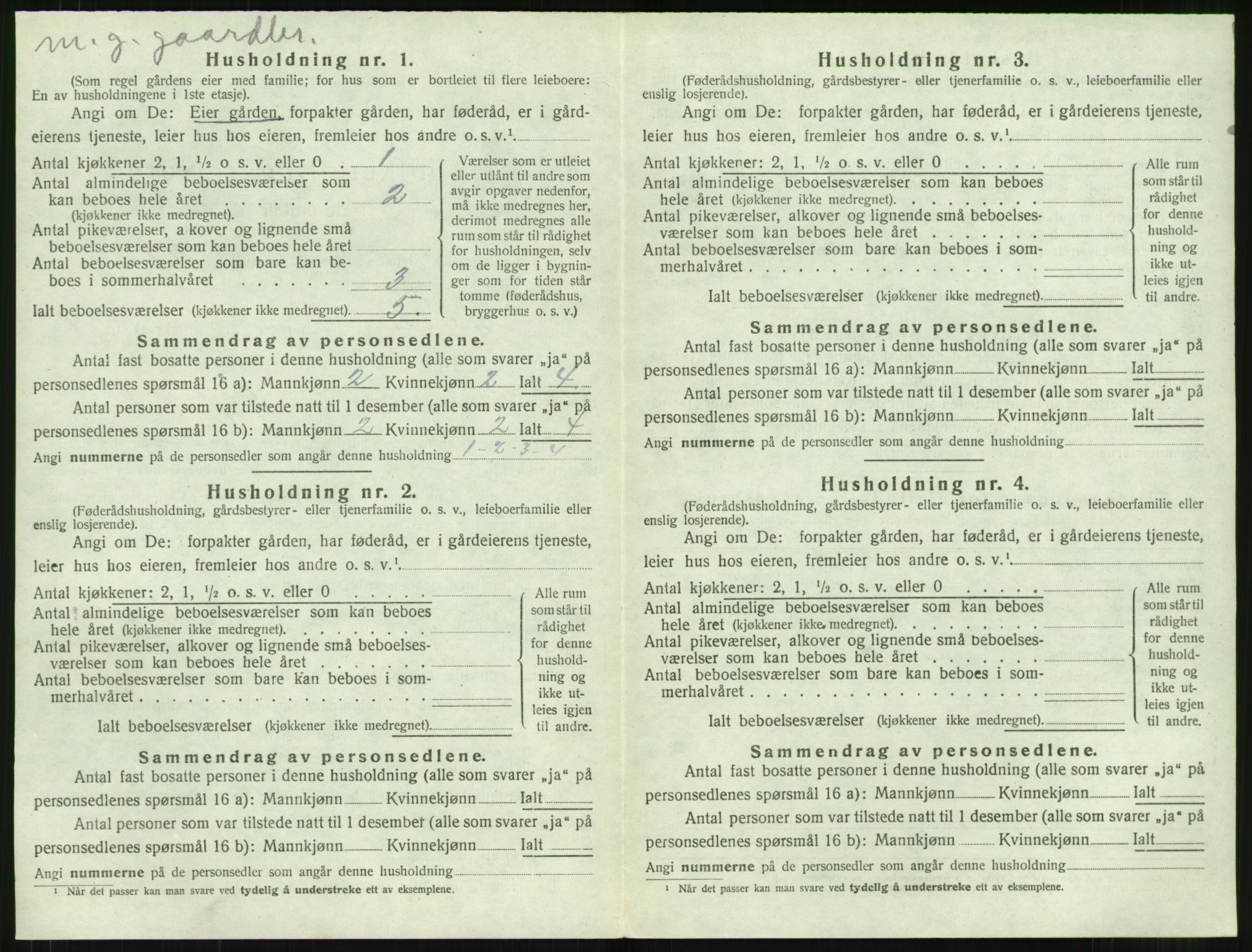 SAT, 1920 census for Sylte, 1920, p. 548