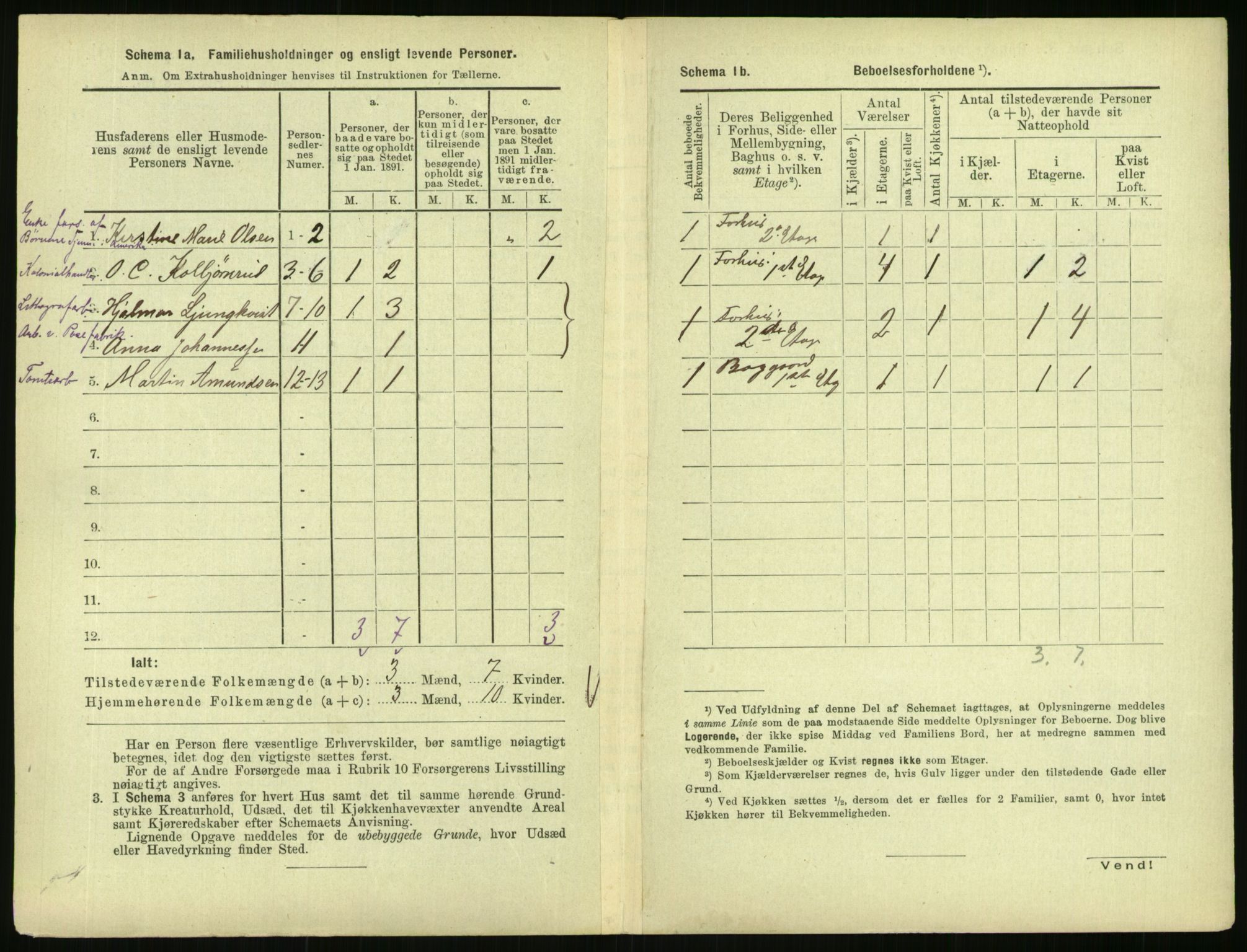 RA, 1891 census for 0301 Kristiania, 1891, p. 91325