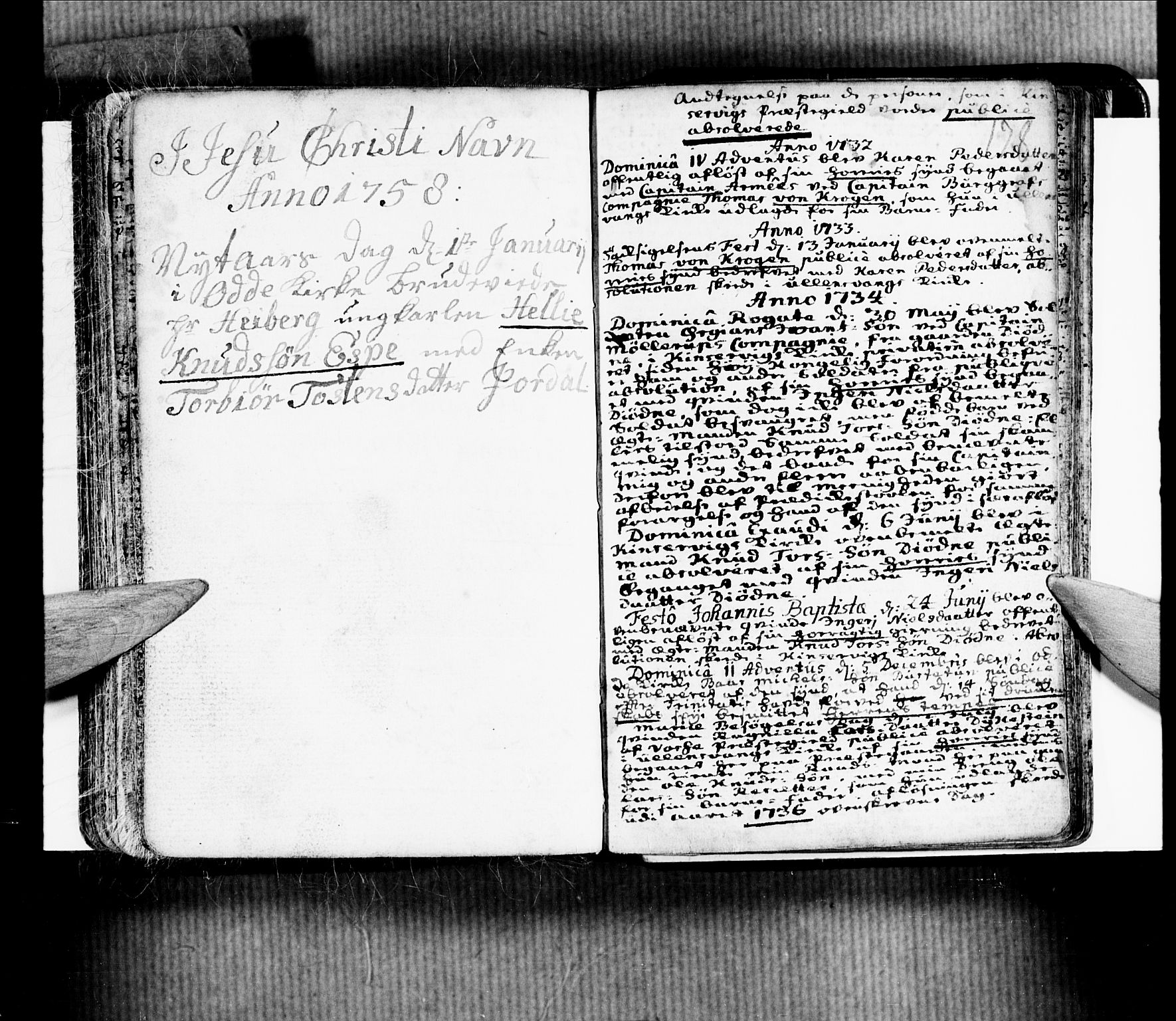 Ullensvang sokneprestembete, SAB/A-78701/H/Haa: Parish register (official) no. A 4 /1, 1732-1758