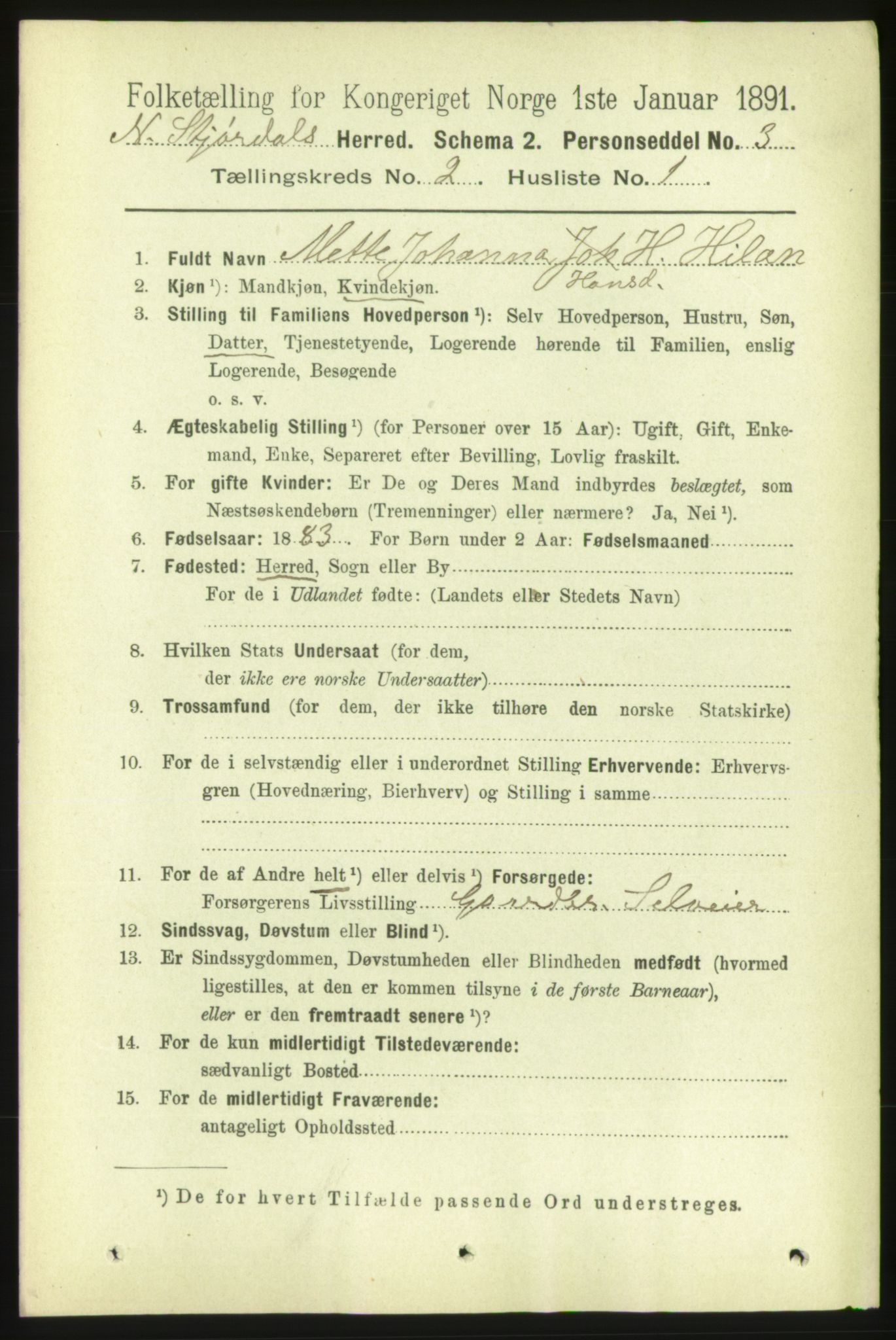 RA, 1891 census for 1714 Nedre Stjørdal, 1891, p. 489