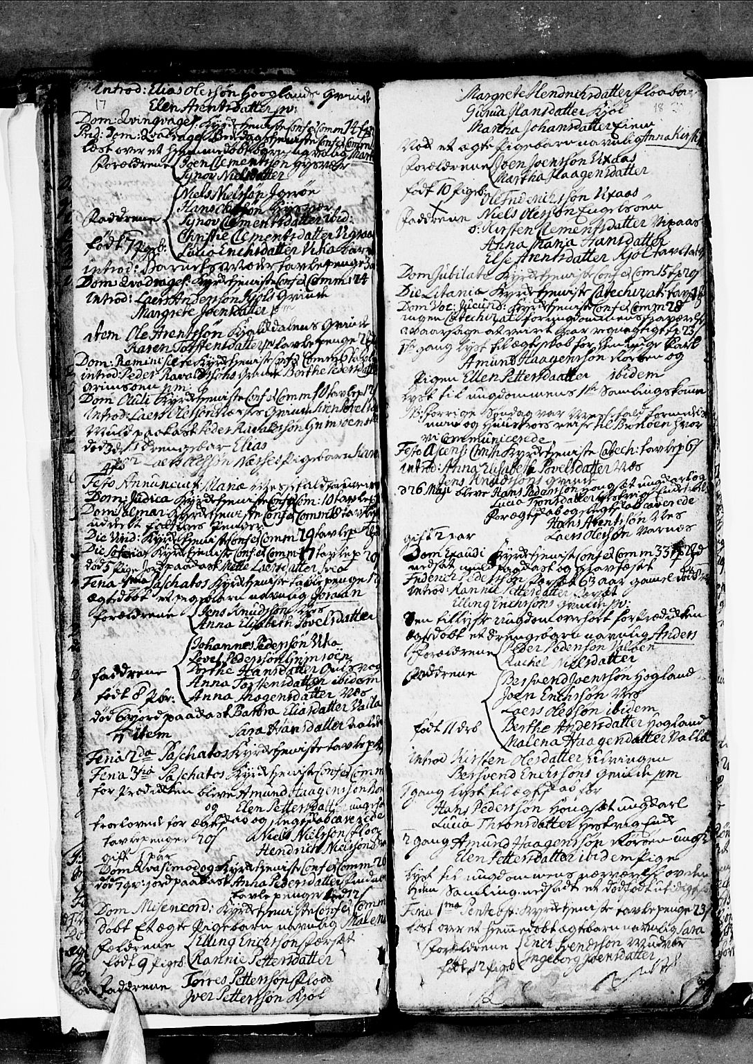 Ministerialprotokoller, klokkerbøker og fødselsregistre - Nordland, AV/SAT-A-1459/816/L0237: Parish register (official) no. 816A03, 1757-1776, p. 17-18