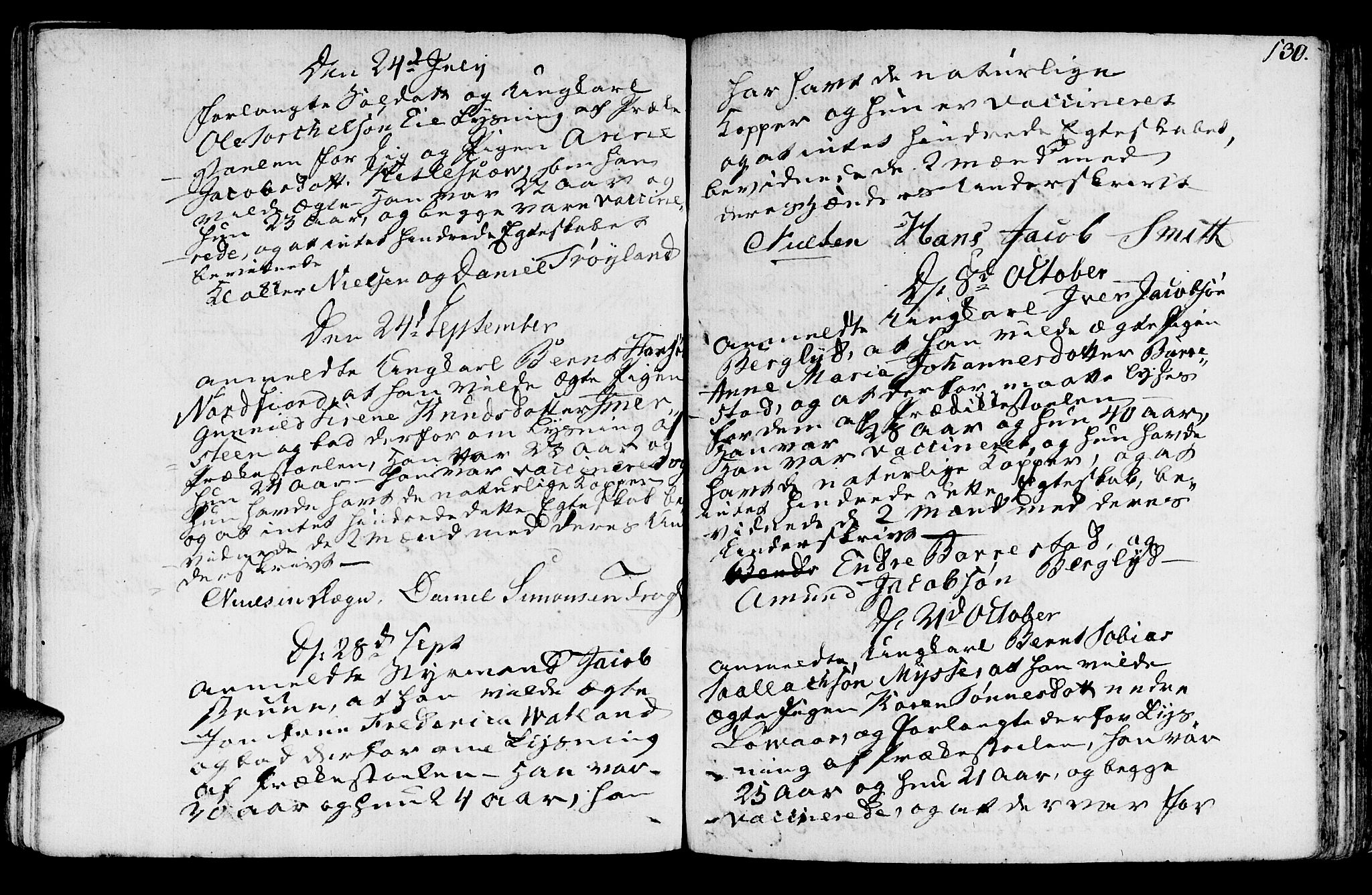 Sokndal sokneprestkontor, AV/SAST-A-101808: Parish register (official) no. A 5, 1806-1826, p. 130