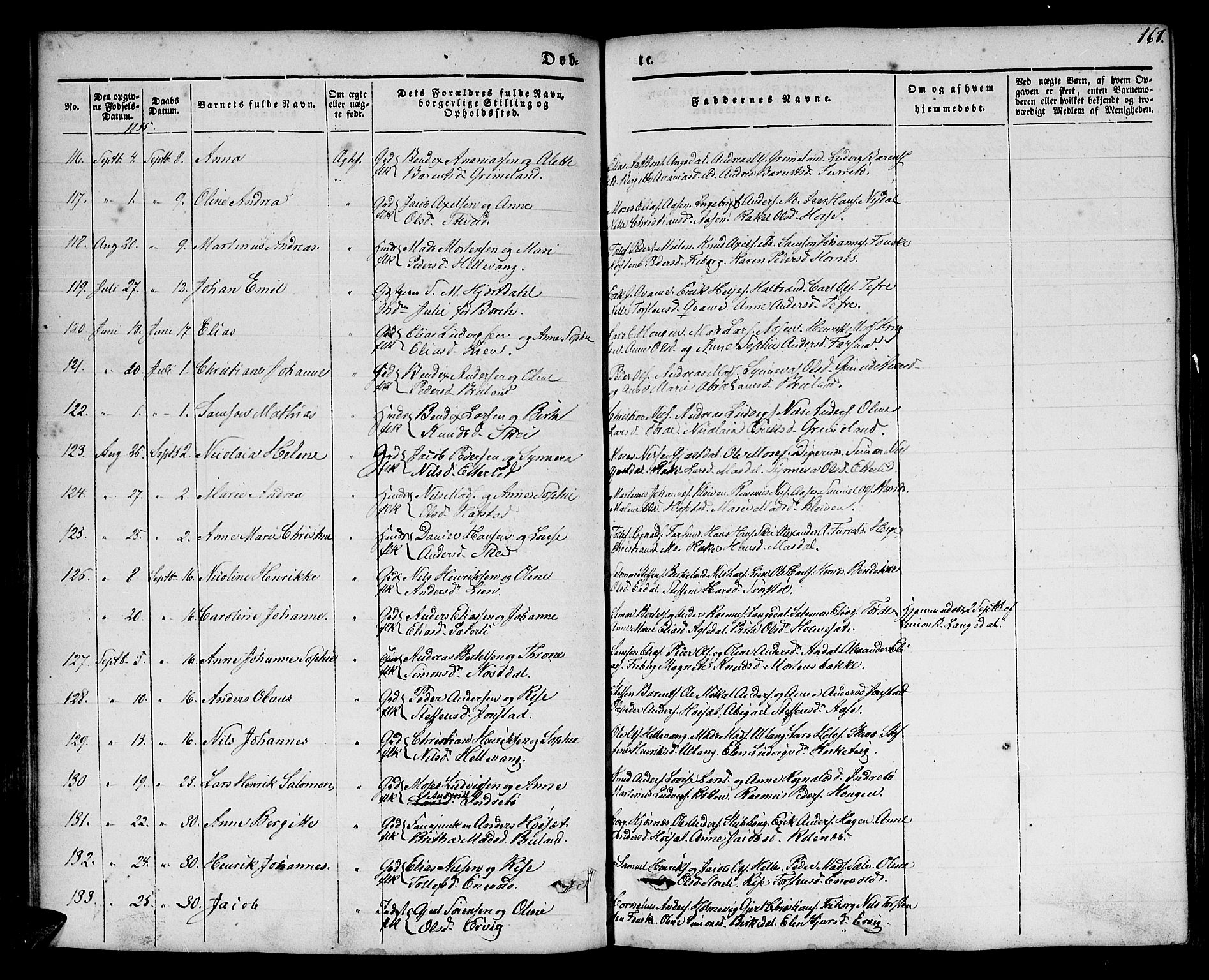 Førde sokneprestembete, SAB/A-79901/H/Haa/Haaa/L0007: Parish register (official) no. A 7, 1843-1860, p. 167
