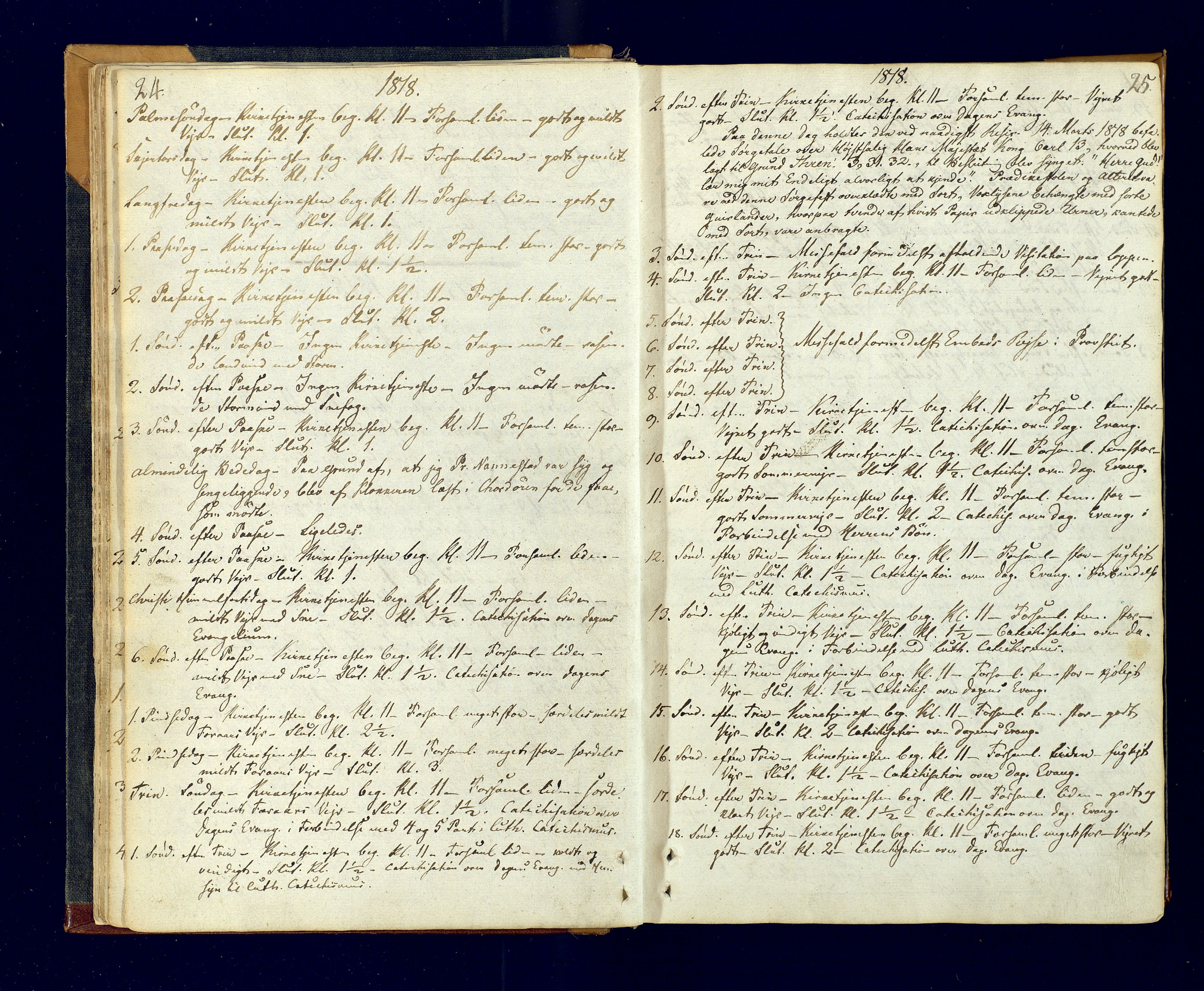 Talvik sokneprestkontor, AV/SATØ-S-1337/H/Ha/L0007kirke: Parish register (official) no. 7, 1813-1821, p. 24-25
