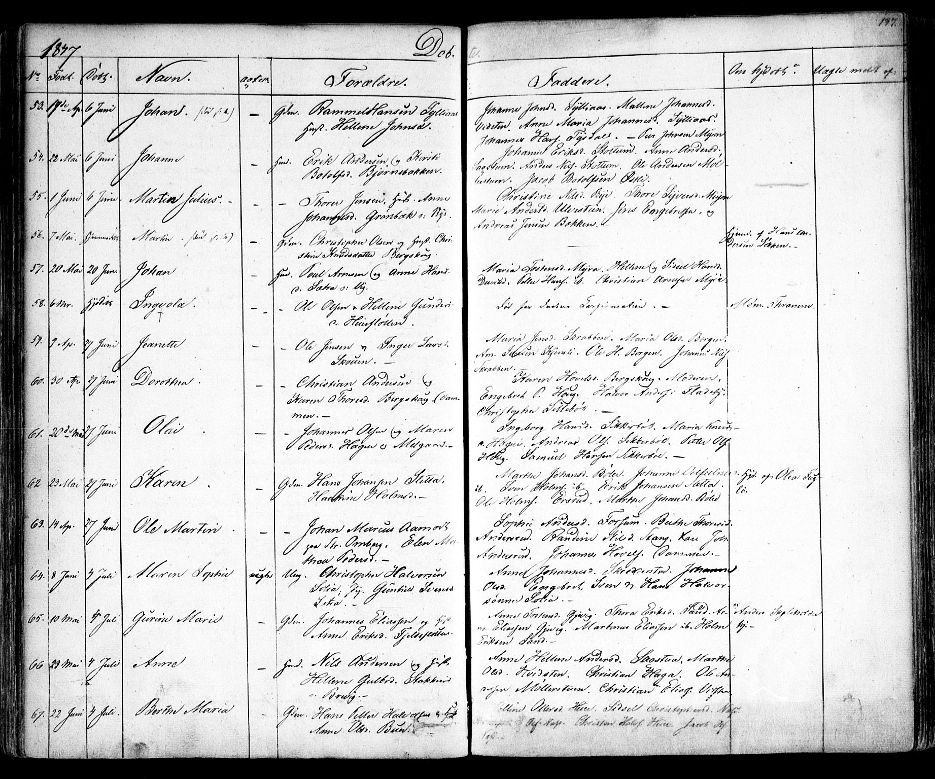 Enebakk prestekontor Kirkebøker, SAO/A-10171c/F/Fa/L0009: Parish register (official) no. I 9, 1832-1861, p. 137
