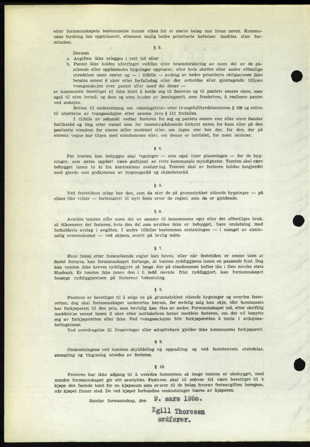 Sandar sorenskriveri, SAKO/A-86/G/Ga/Gaa/L0020: Mortgage book no. A-20, 1949-1950, Diary no: : 720/1950