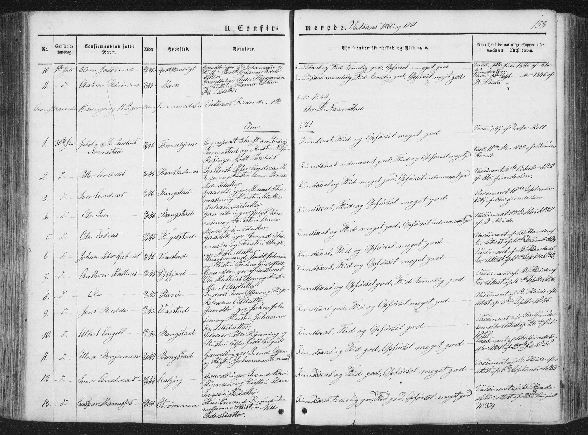 Ministerialprotokoller, klokkerbøker og fødselsregistre - Nordland, AV/SAT-A-1459/810/L0144: Parish register (official) no. 810A07 /1, 1841-1862, p. 138