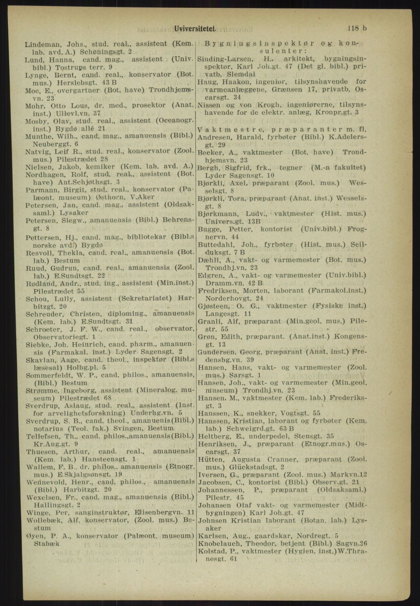 Kristiania/Oslo adressebok, PUBL/-, 1918, p. 126