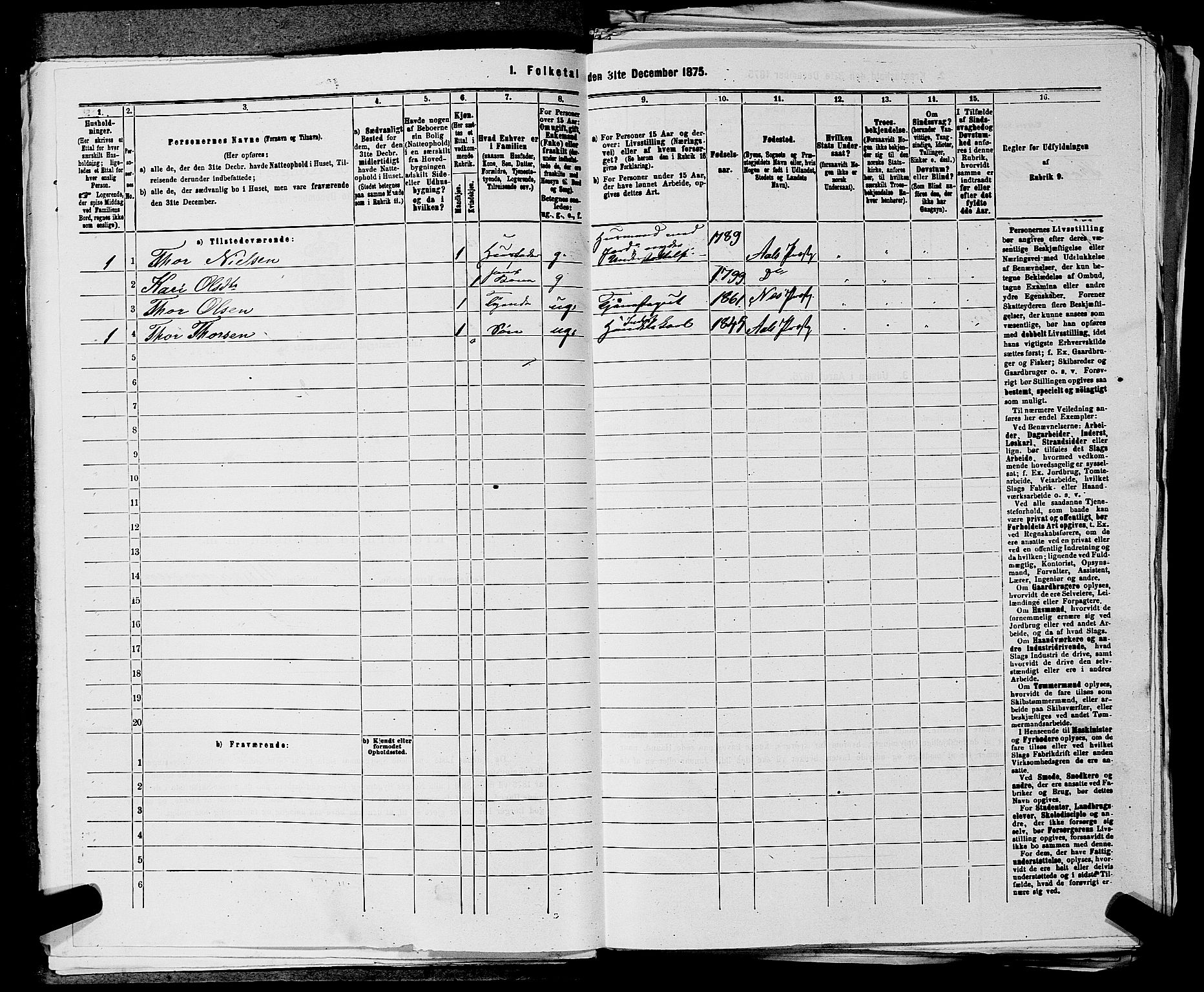 SAKO, 1875 census for 0619P Ål, 1875, p. 845