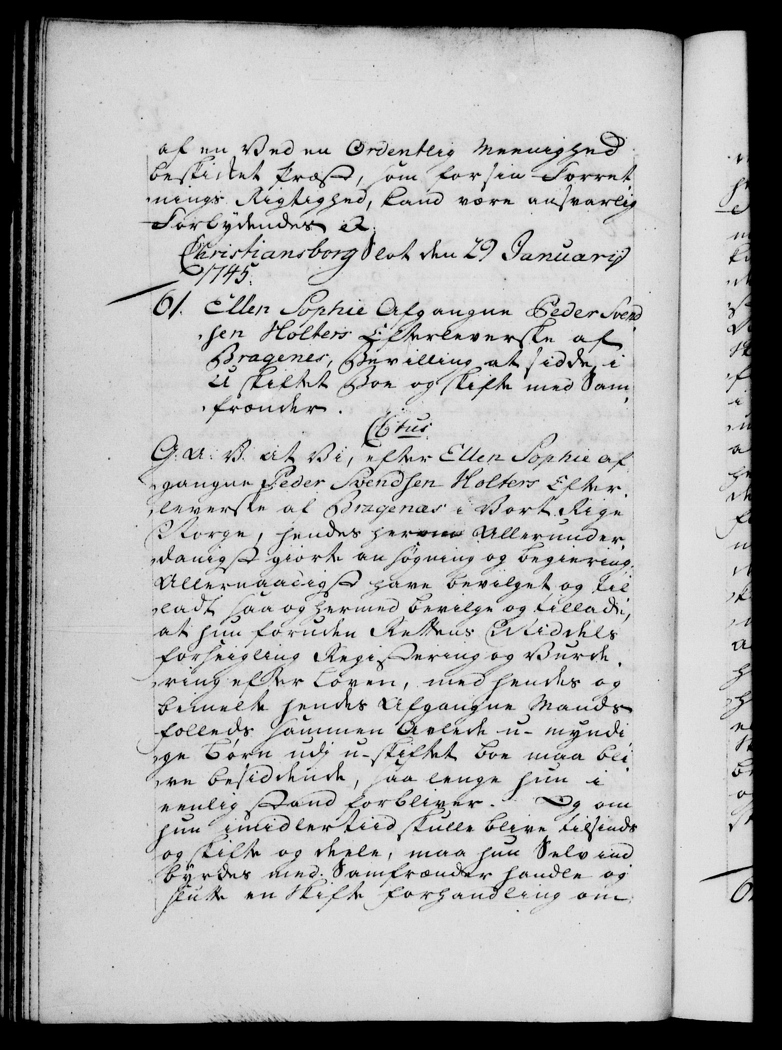 Danske Kanselli 1572-1799, AV/RA-EA-3023/F/Fc/Fca/Fcaa/L0034: Norske registre, 1745-1746, p. 36b