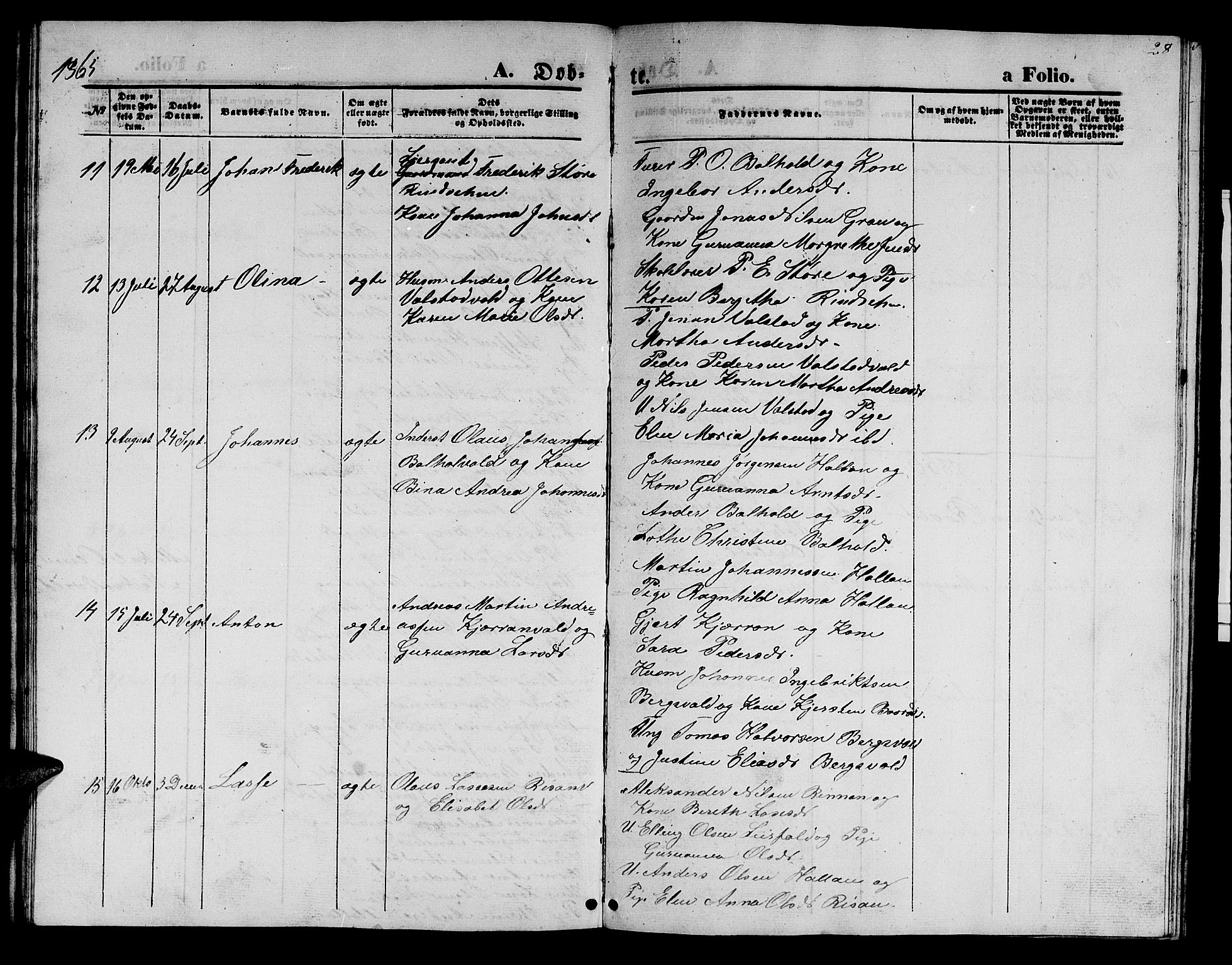 Ministerialprotokoller, klokkerbøker og fødselsregistre - Nord-Trøndelag, SAT/A-1458/726/L0270: Parish register (copy) no. 726C01, 1858-1868, p. 28