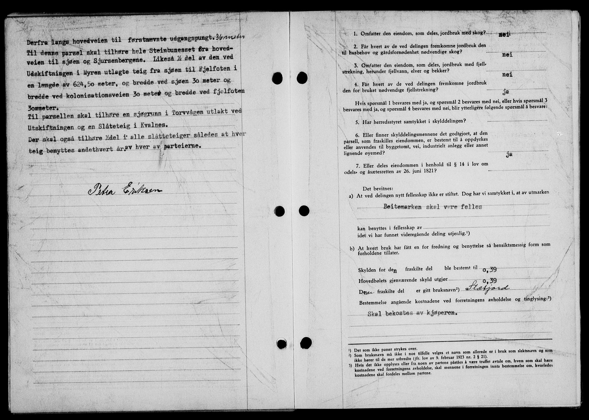 Lofoten sorenskriveri, SAT/A-0017/1/2/2C/L0010a: Mortgage book no. 10a, 1942-1943, Diary no: : 1462/1942