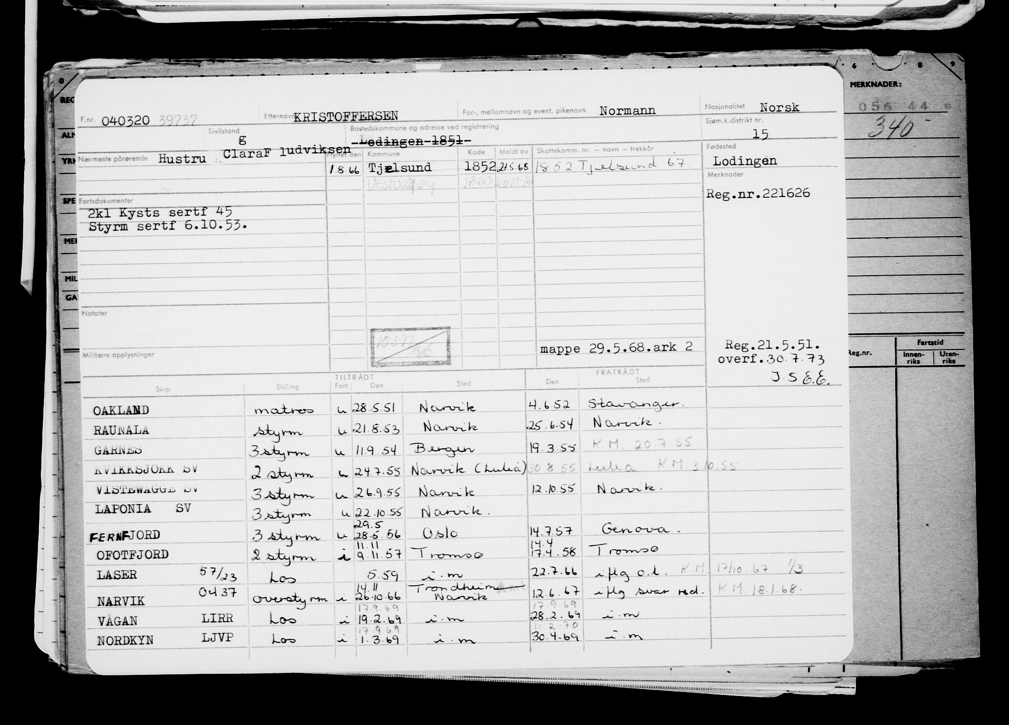 Direktoratet for sjømenn, AV/RA-S-3545/G/Gb/L0177: Hovedkort, 1920, p. 739