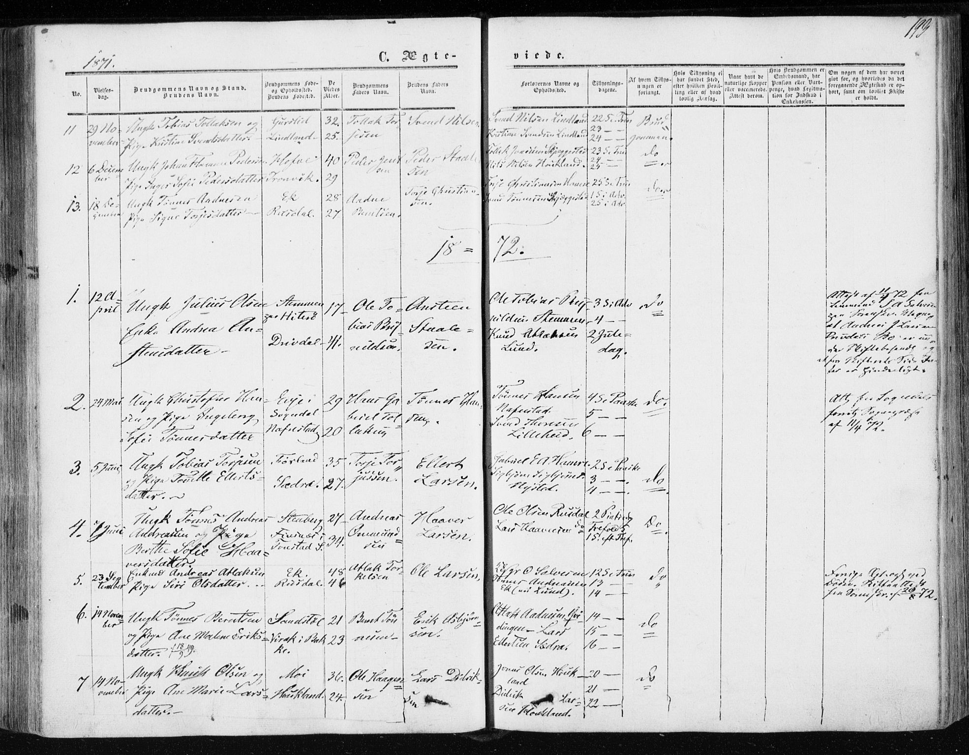 Lund sokneprestkontor, AV/SAST-A-101809/S06/L0009: Parish register (official) no. A 8, 1853-1877, p. 193