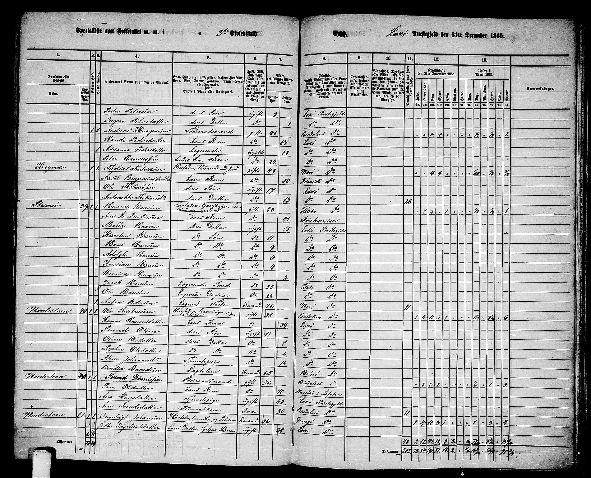 RA, 1865 census for Leka, 1865, p. 29