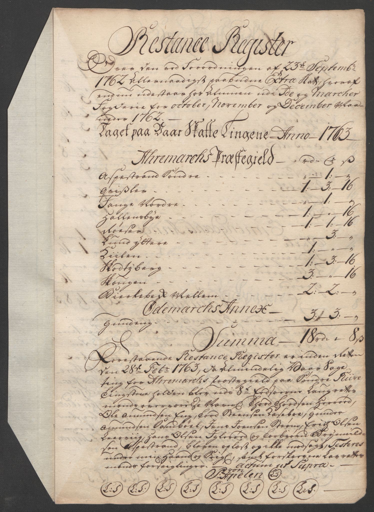 Rentekammeret inntil 1814, Reviderte regnskaper, Fogderegnskap, RA/EA-4092/R01/L0097: Ekstraskatten Idd og Marker, 1756-1767, p. 105