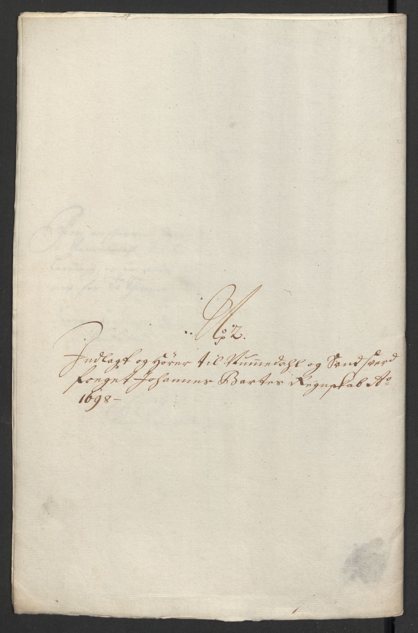 Rentekammeret inntil 1814, Reviderte regnskaper, Fogderegnskap, RA/EA-4092/R24/L1577: Fogderegnskap Numedal og Sandsvær, 1698-1700, p. 58