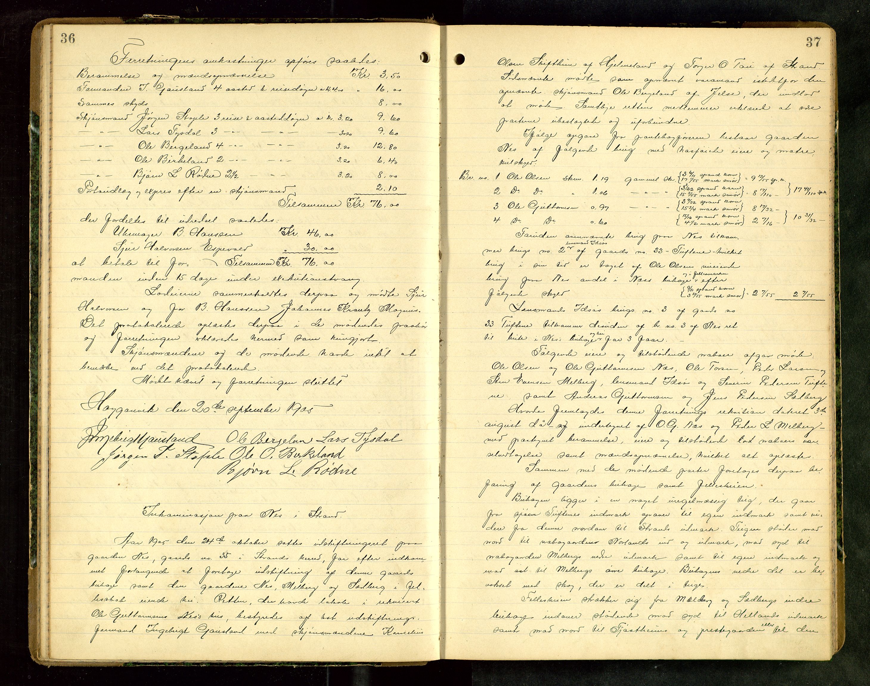 Rogaland jordskifterett, AV/SAST-A-102426/Oa/L0062: Forhandlingsprotokoll, 1904-1908, p. 36-37