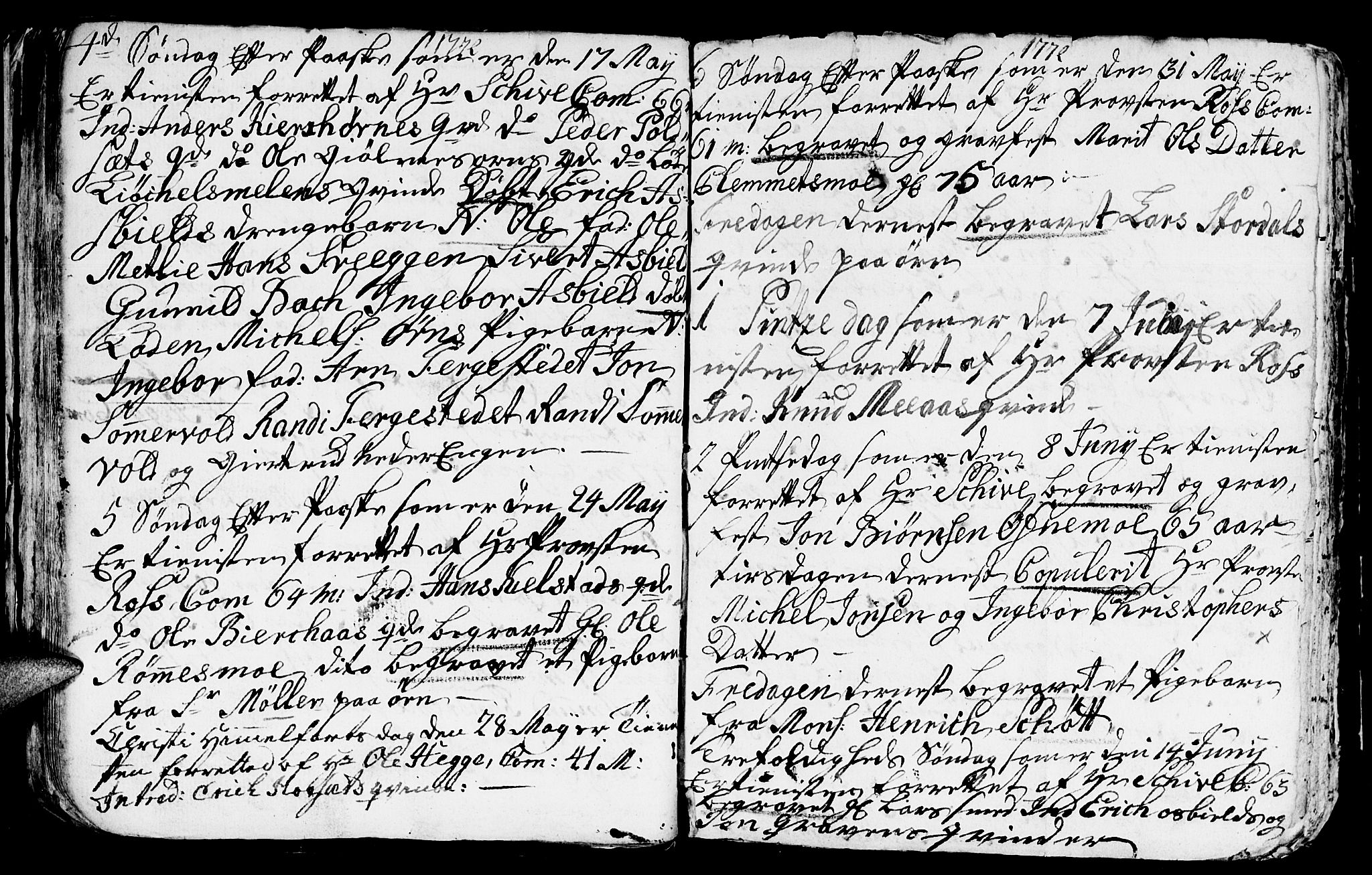 Ministerialprotokoller, klokkerbøker og fødselsregistre - Sør-Trøndelag, AV/SAT-A-1456/668/L0814: Parish register (copy) no. 668C03, 1766-1789