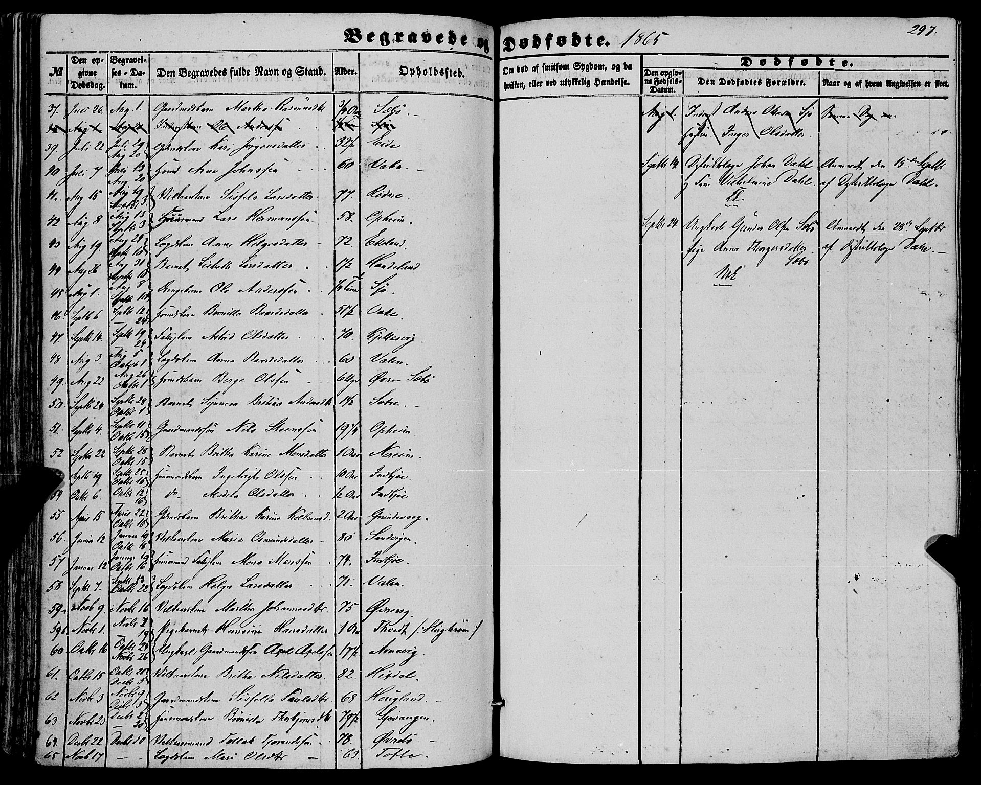 Fjelberg sokneprestembete, SAB/A-75201/H/Haa: Parish register (official) no. A 7, 1851-1867, p. 297