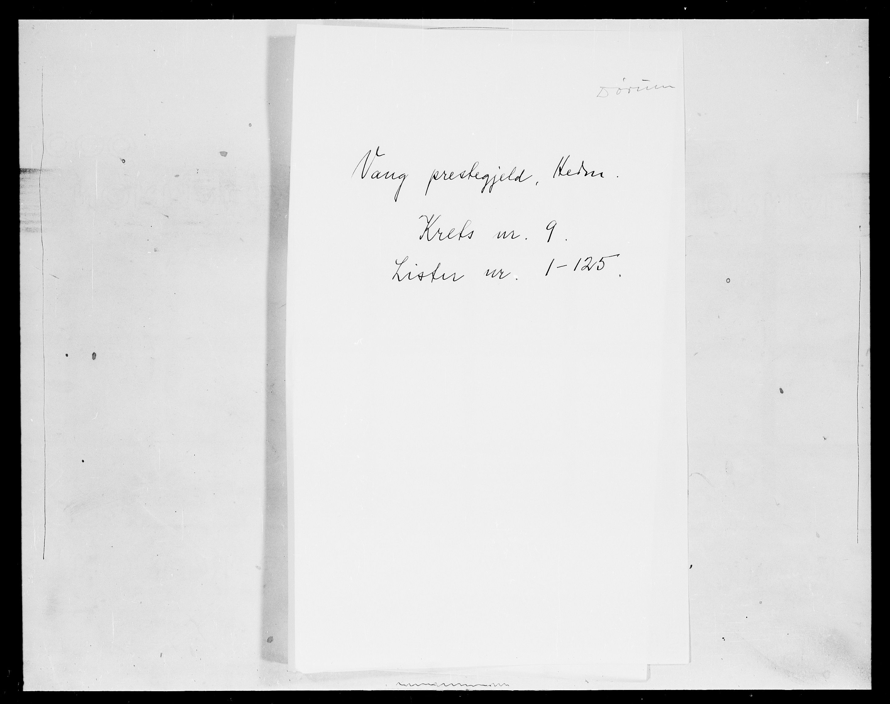 SAH, 1875 census for 0414L Vang/Vang og Furnes, 1875, p. 1905