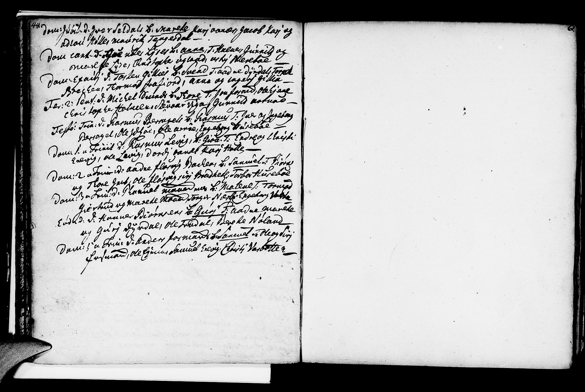 Strand sokneprestkontor, AV/SAST-A-101828/H/Ha/Haa/L0002: Parish register (official) no. A 2, 1744-1768, p. 44