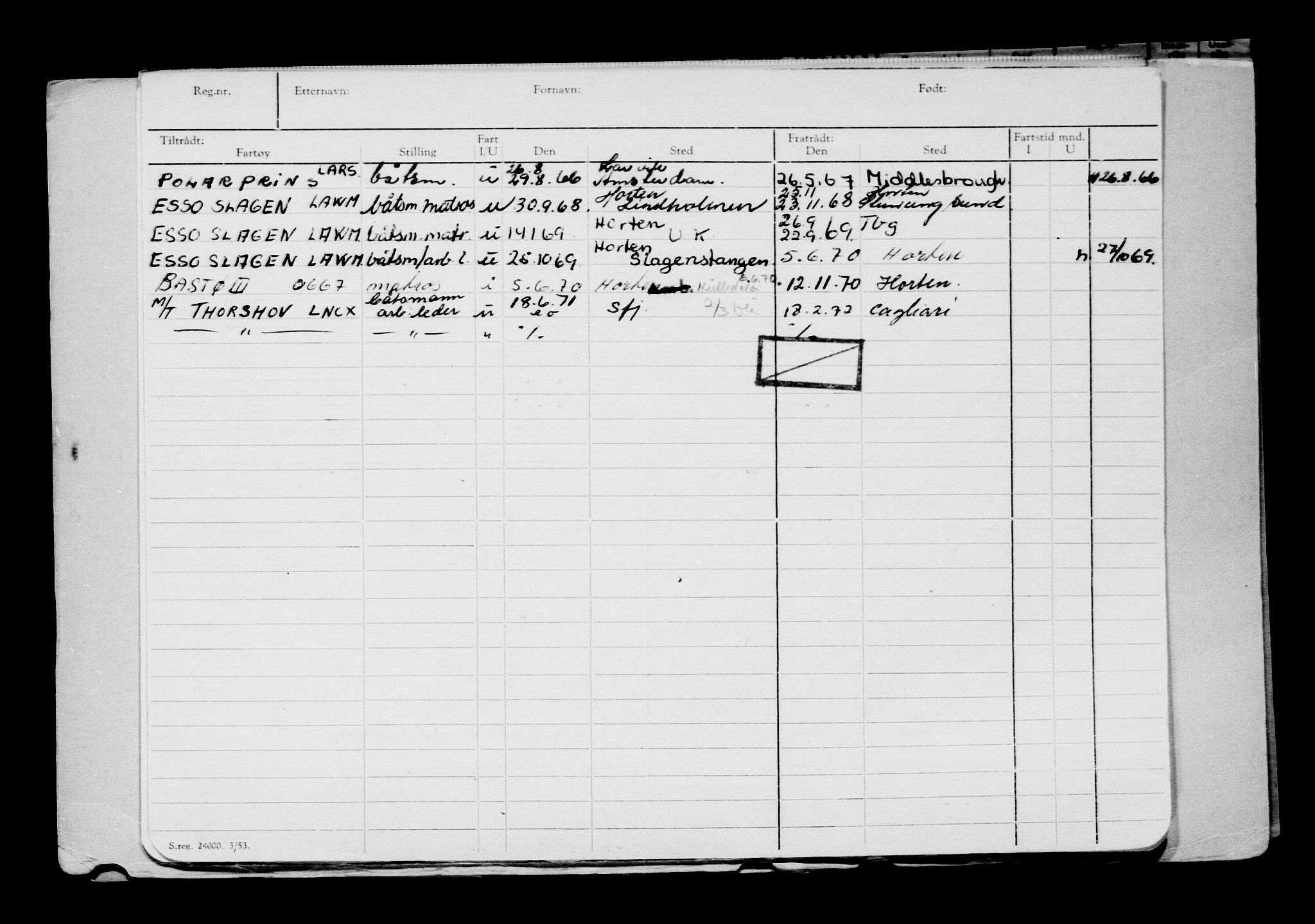 Direktoratet for sjømenn, AV/RA-S-3545/G/Gb/L0169: Hovedkort, 1919, p. 6