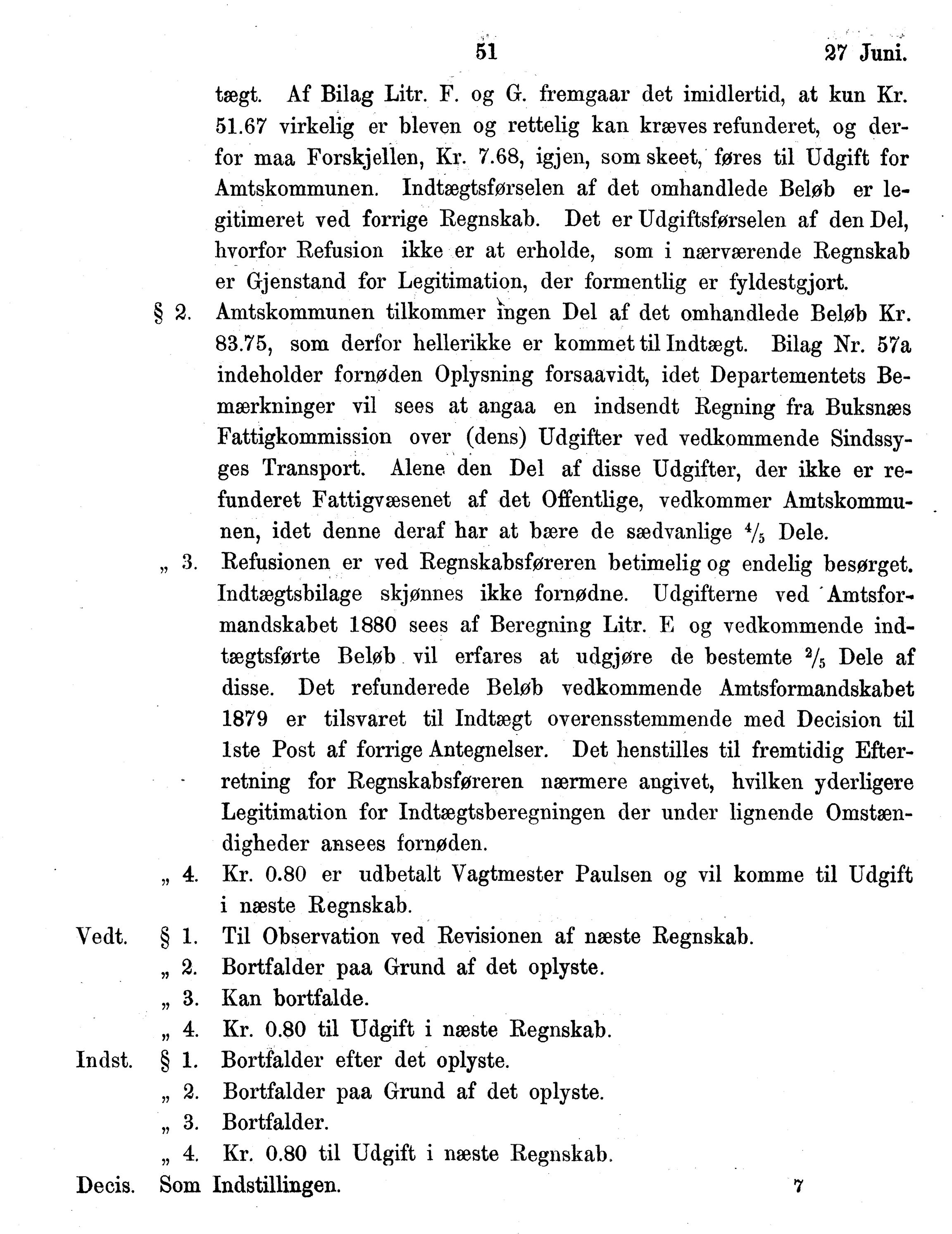 Nordland Fylkeskommune. Fylkestinget, AIN/NFK-17/176/A/Ac/L0014: Fylkestingsforhandlinger 1881-1885, 1881-1885