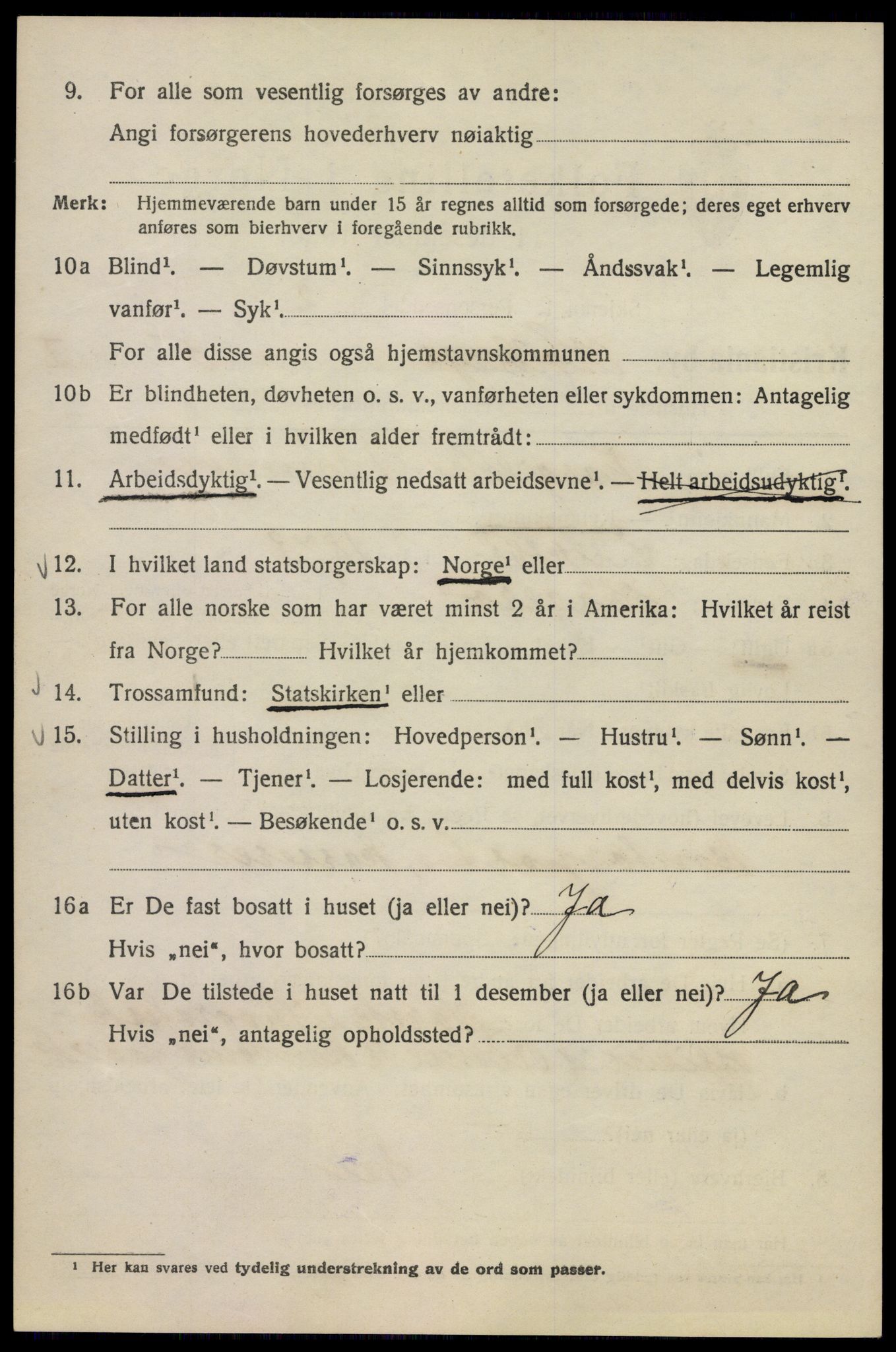SAO, 1920 census for Kristiania, 1920, p. 294476