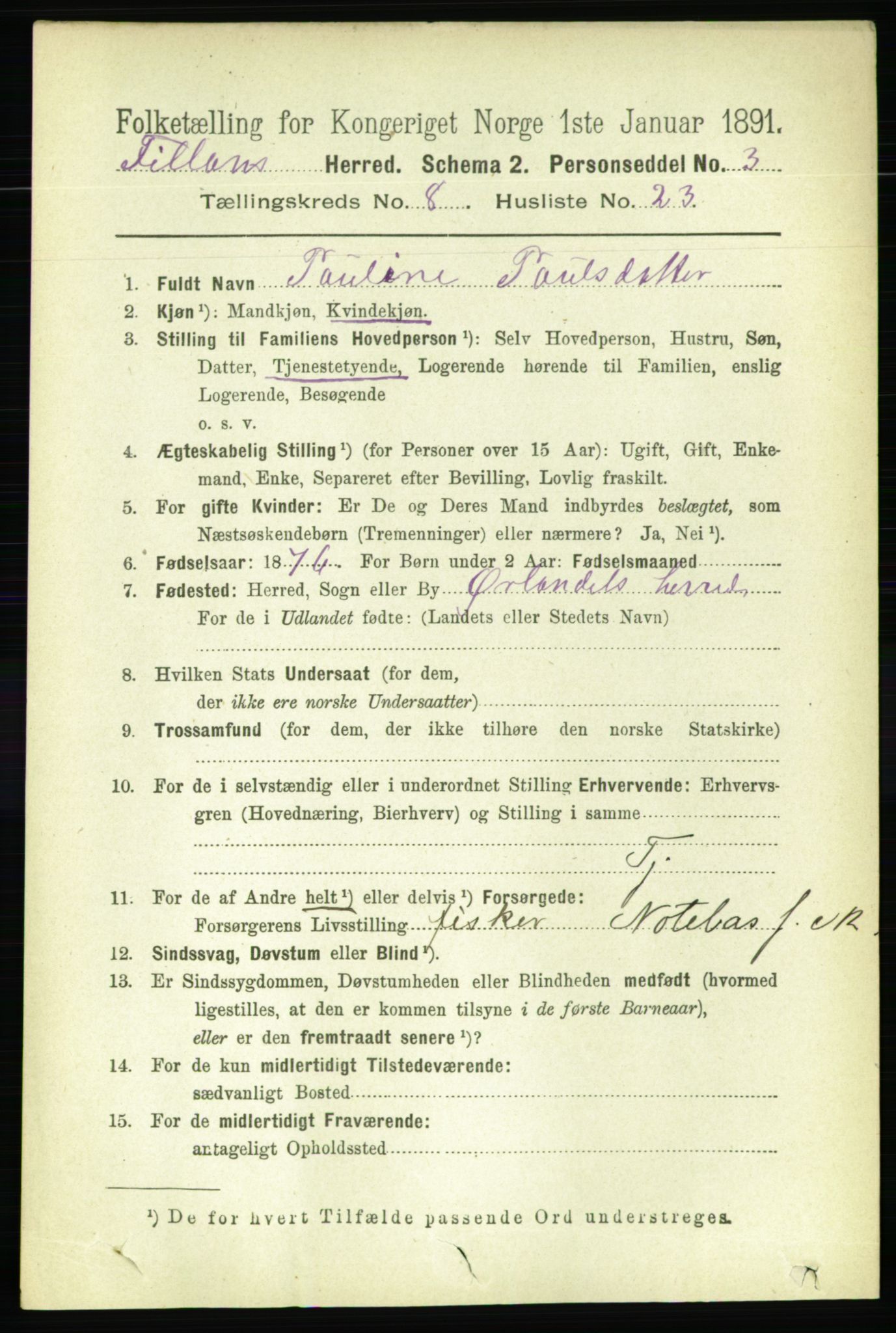 RA, 1891 census for 1616 Fillan, 1891, p. 2017