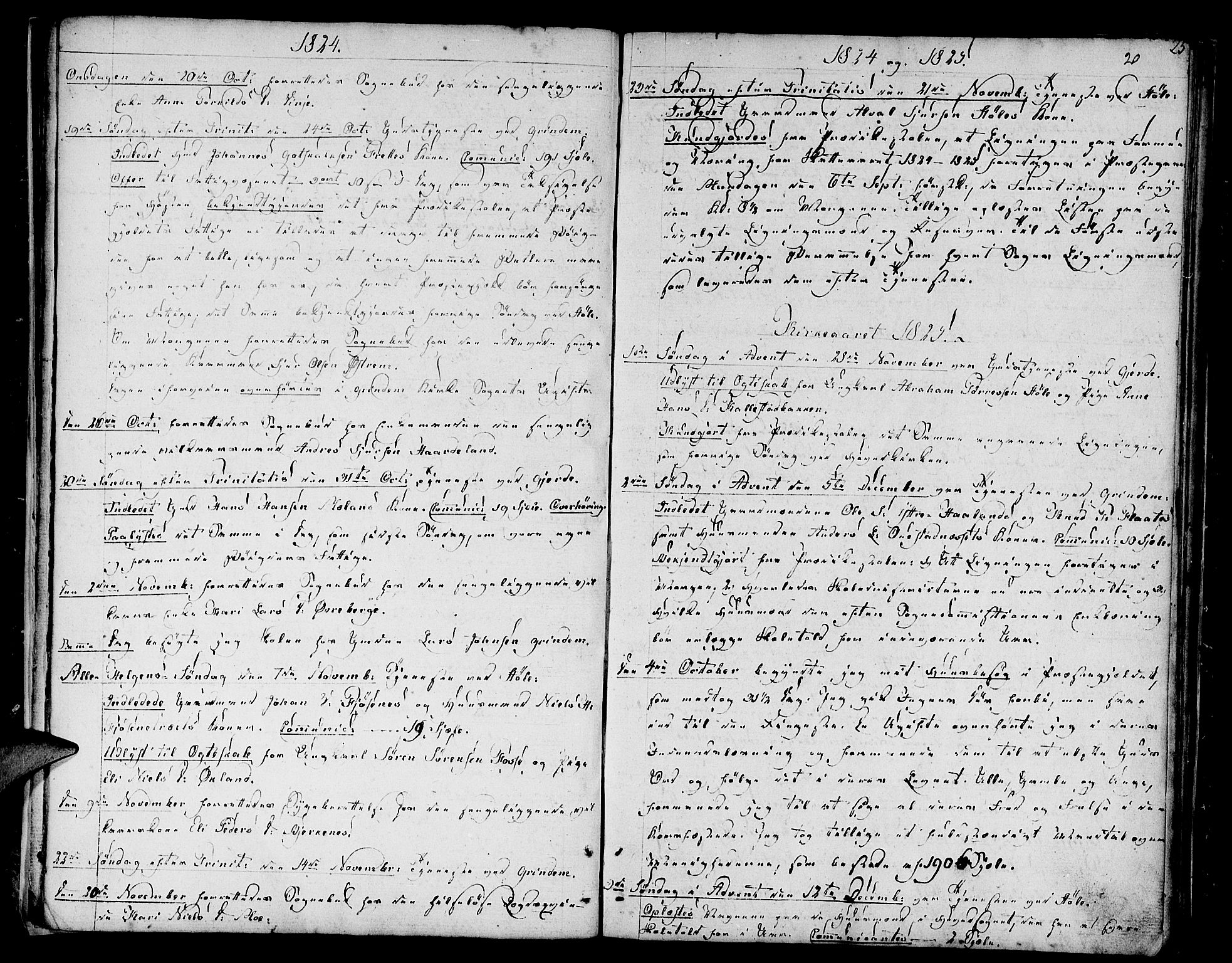 Etne sokneprestembete, AV/SAB-A-75001/H/Haa: Parish register (official) no. A 5, 1808-1817, p. 20