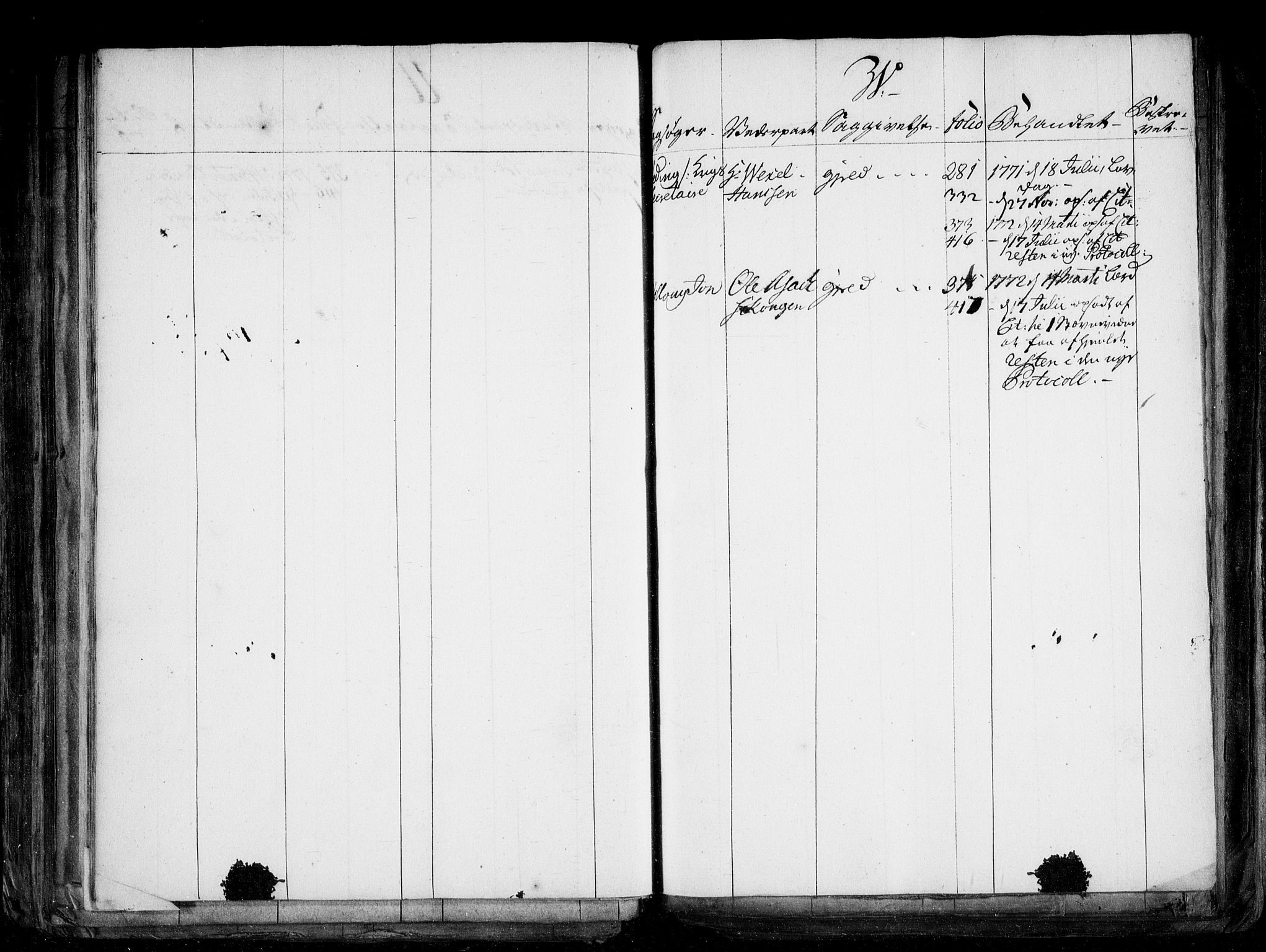 Øvre Romerike sorenskriveri, AV/SAO-A-10649/F/Fb/L0064: Register (64), 1771-1786