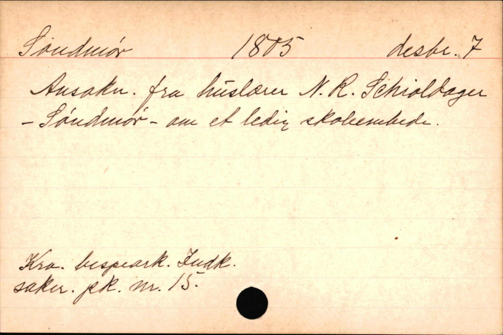 Haugen, Johannes - lærer, AV/SAB-SAB/PA-0036/01/L0001: Om klokkere og lærere, 1521-1904, p. 10245