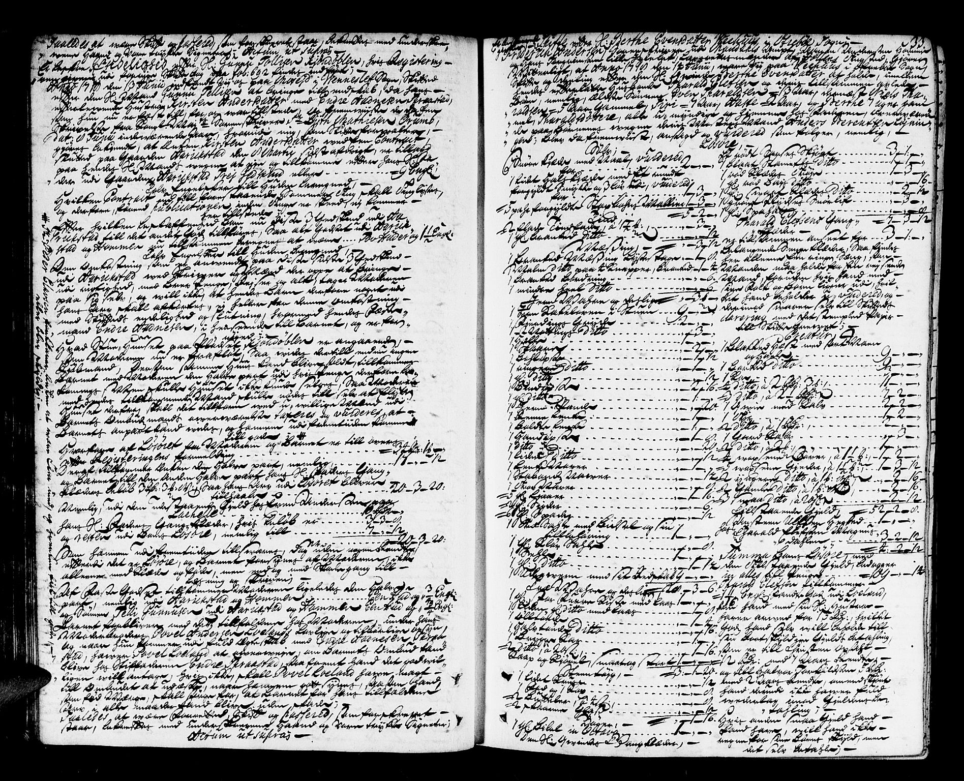 Mandal sorenskriveri, AV/SAK-1221-0005/001/H/Hc/L0013: Skifteprotokoll nr 6a, 1717-1729, p. 32b-33a