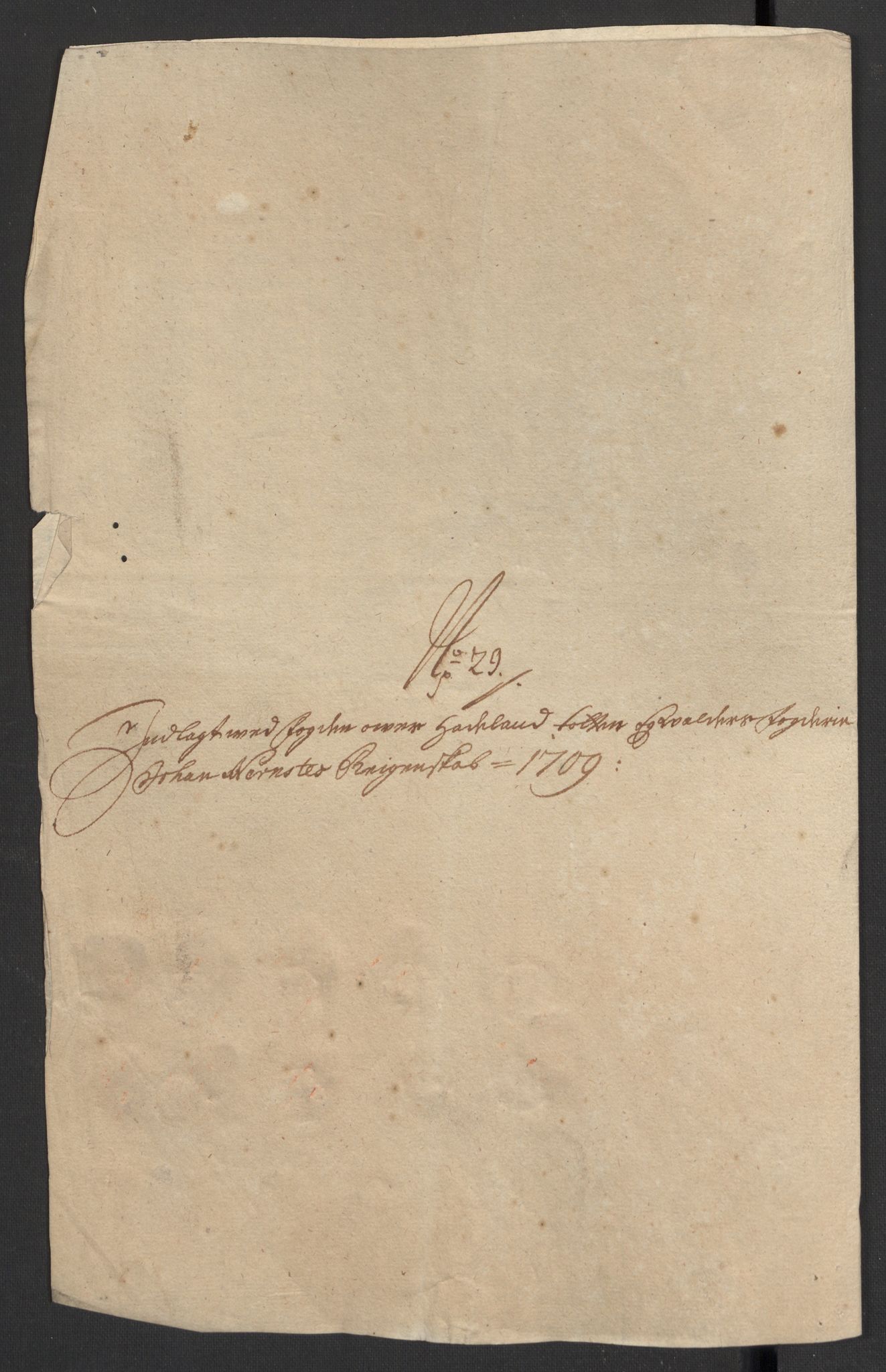 Rentekammeret inntil 1814, Reviderte regnskaper, Fogderegnskap, AV/RA-EA-4092/R18/L1306: Fogderegnskap Hadeland, Toten og Valdres, 1709, p. 404