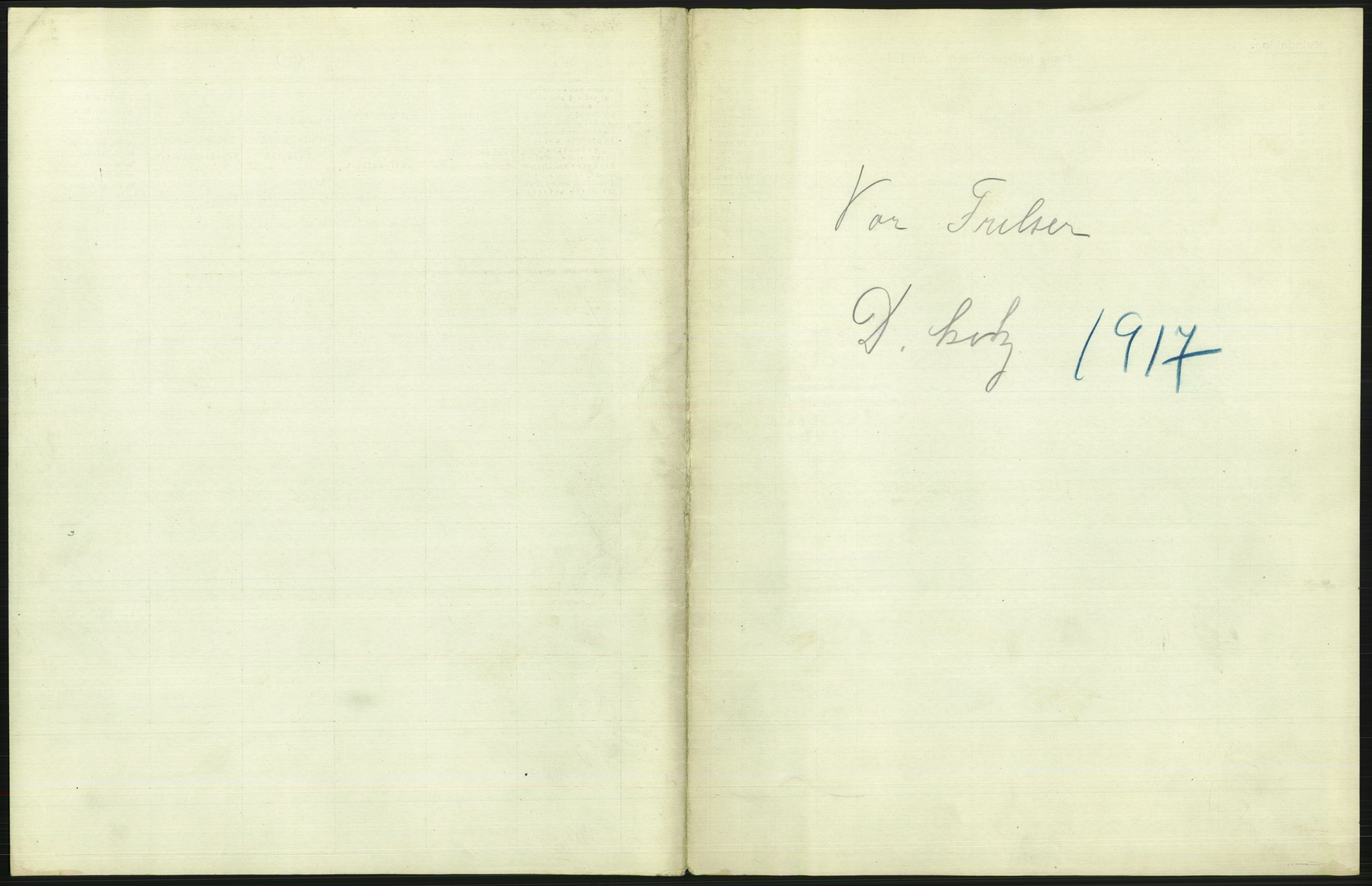 Statistisk sentralbyrå, Sosiodemografiske emner, Befolkning, RA/S-2228/D/Df/Dfb/Dfbg/L0010: Kristiania: Døde, 1917, p. 59