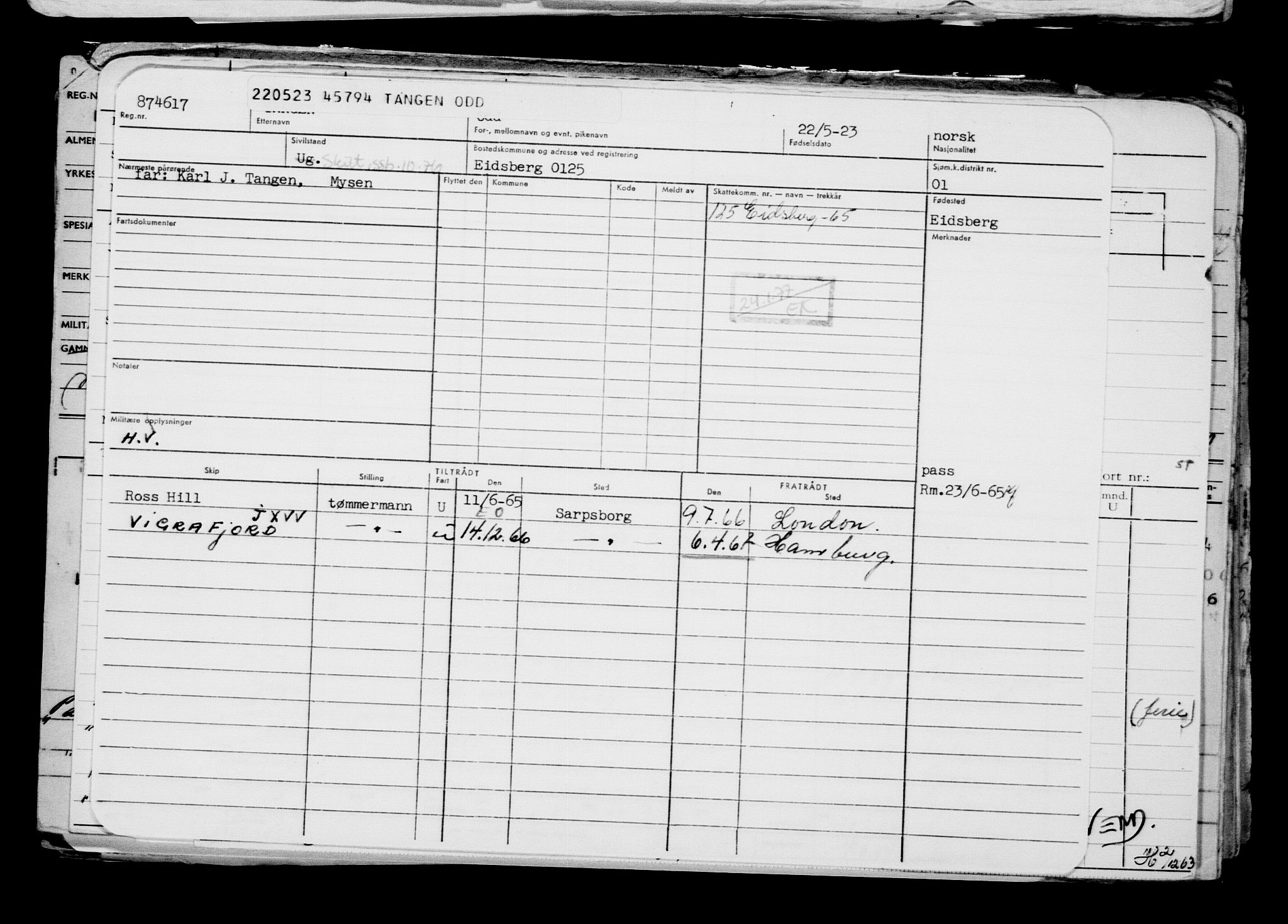 Direktoratet for sjømenn, AV/RA-S-3545/G/Gb/L0219: Hovedkort, 1923, p. 344