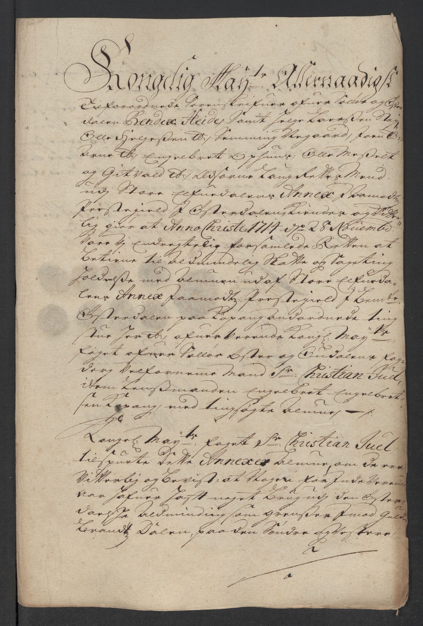 Rentekammeret inntil 1814, Reviderte regnskaper, Fogderegnskap, RA/EA-4092/R13/L0852: Fogderegnskap Solør, Odal og Østerdal, 1714, p. 273