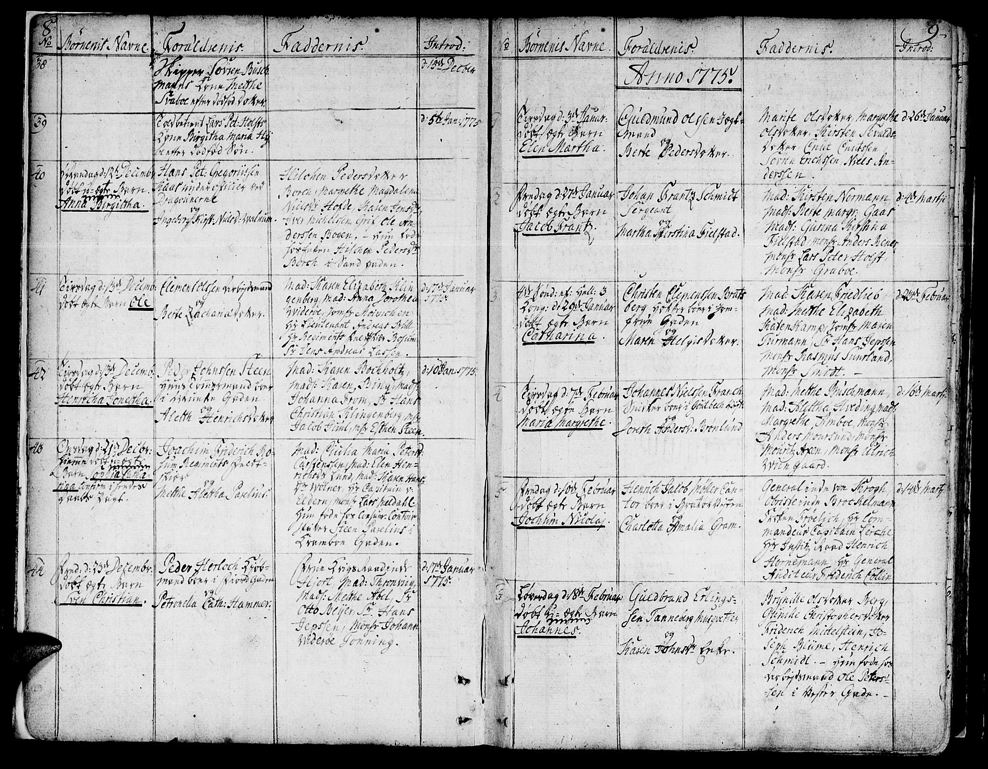 Ministerialprotokoller, klokkerbøker og fødselsregistre - Sør-Trøndelag, SAT/A-1456/602/L0104: Parish register (official) no. 602A02, 1774-1814, p. 8-9
