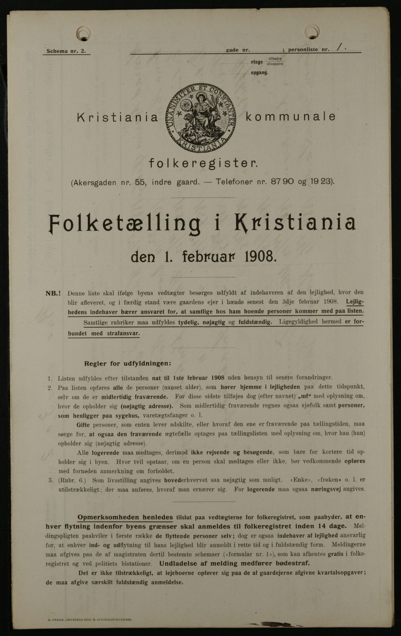OBA, Municipal Census 1908 for Kristiania, 1908, p. 9267