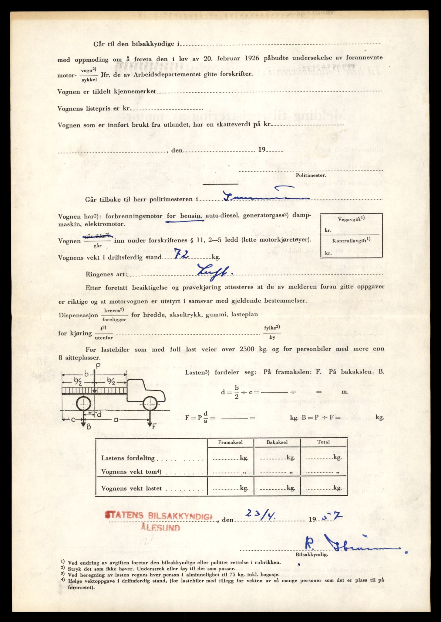 Møre og Romsdal vegkontor - Ålesund trafikkstasjon, AV/SAT-A-4099/F/Fe/L0039: Registreringskort for kjøretøy T 13361 - T 13530, 1927-1998, p. 506